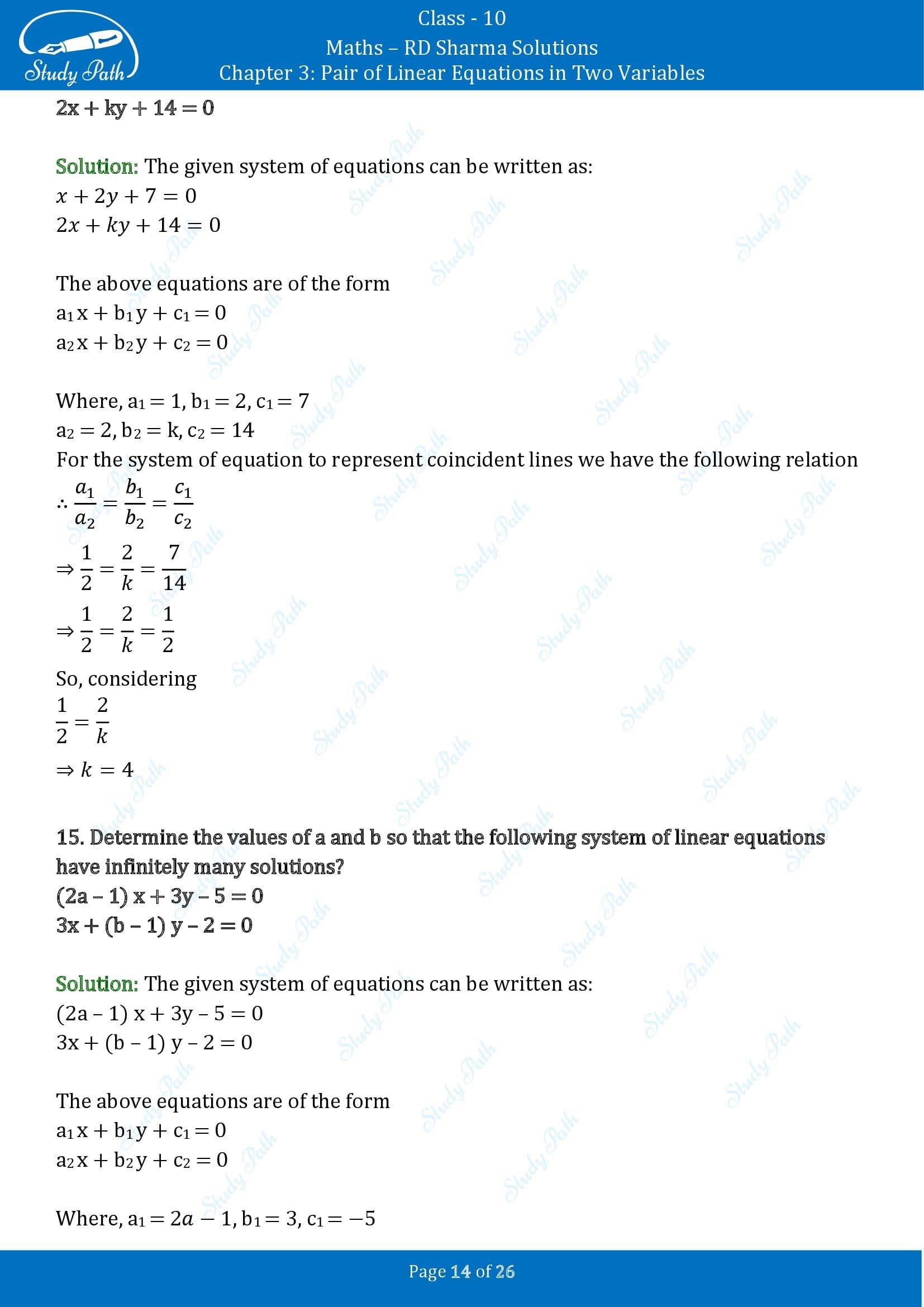 RD Sharma Solutions Class 10 Chapter 3 Pair of Linear Equations in Two Variables Exercise 3.4 00014