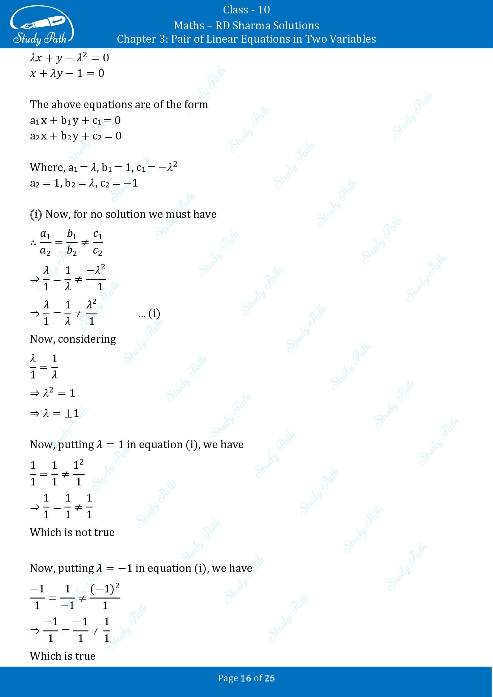 RD Sharma Solutions Class 10 Chapter 3 Pair of Linear Equations in Two Variables Exercise 3.4 00016