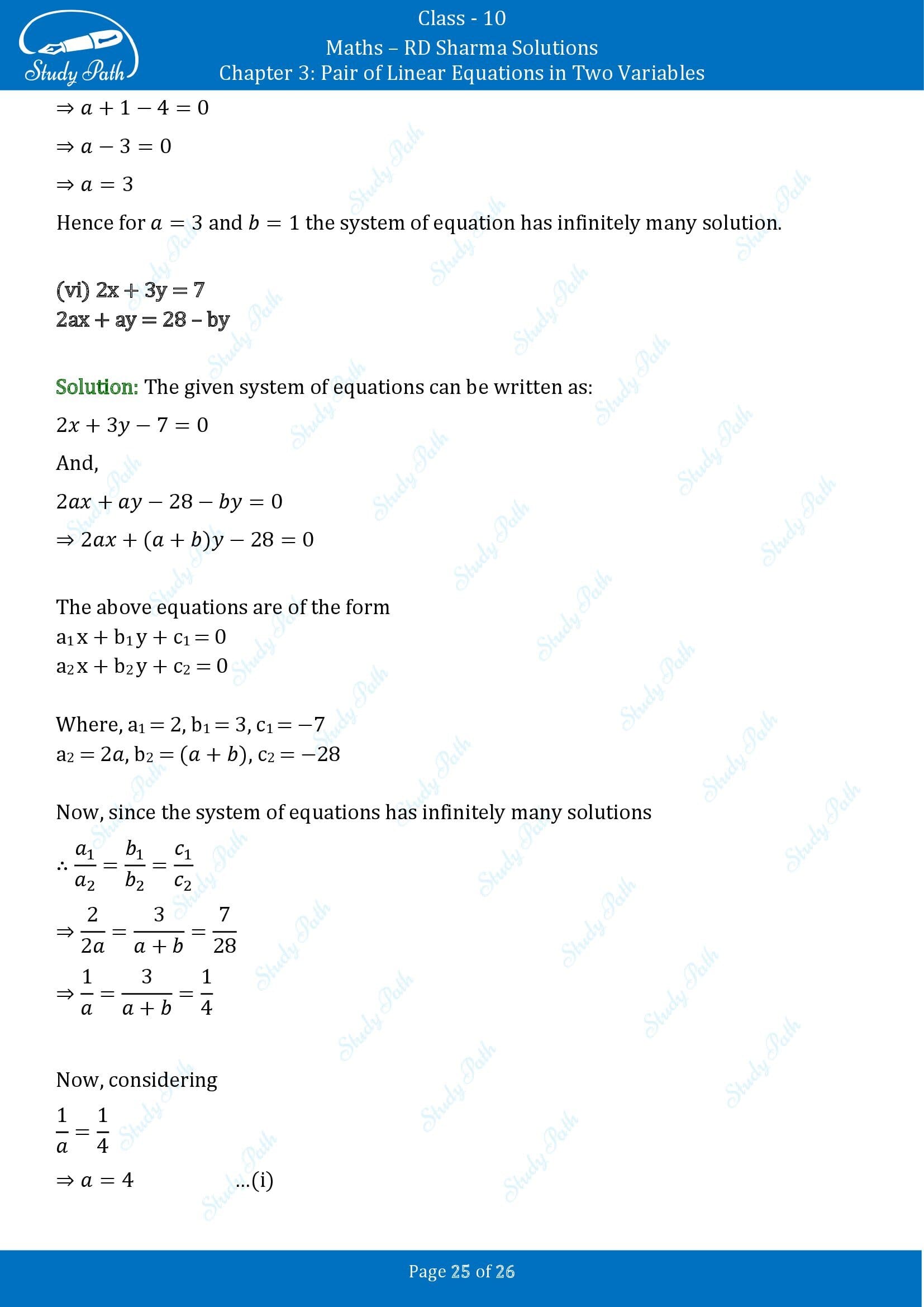 RD Sharma Solutions Class 10 Chapter 3 Pair of Linear Equations in Two Variables Exercise 3.4 00025