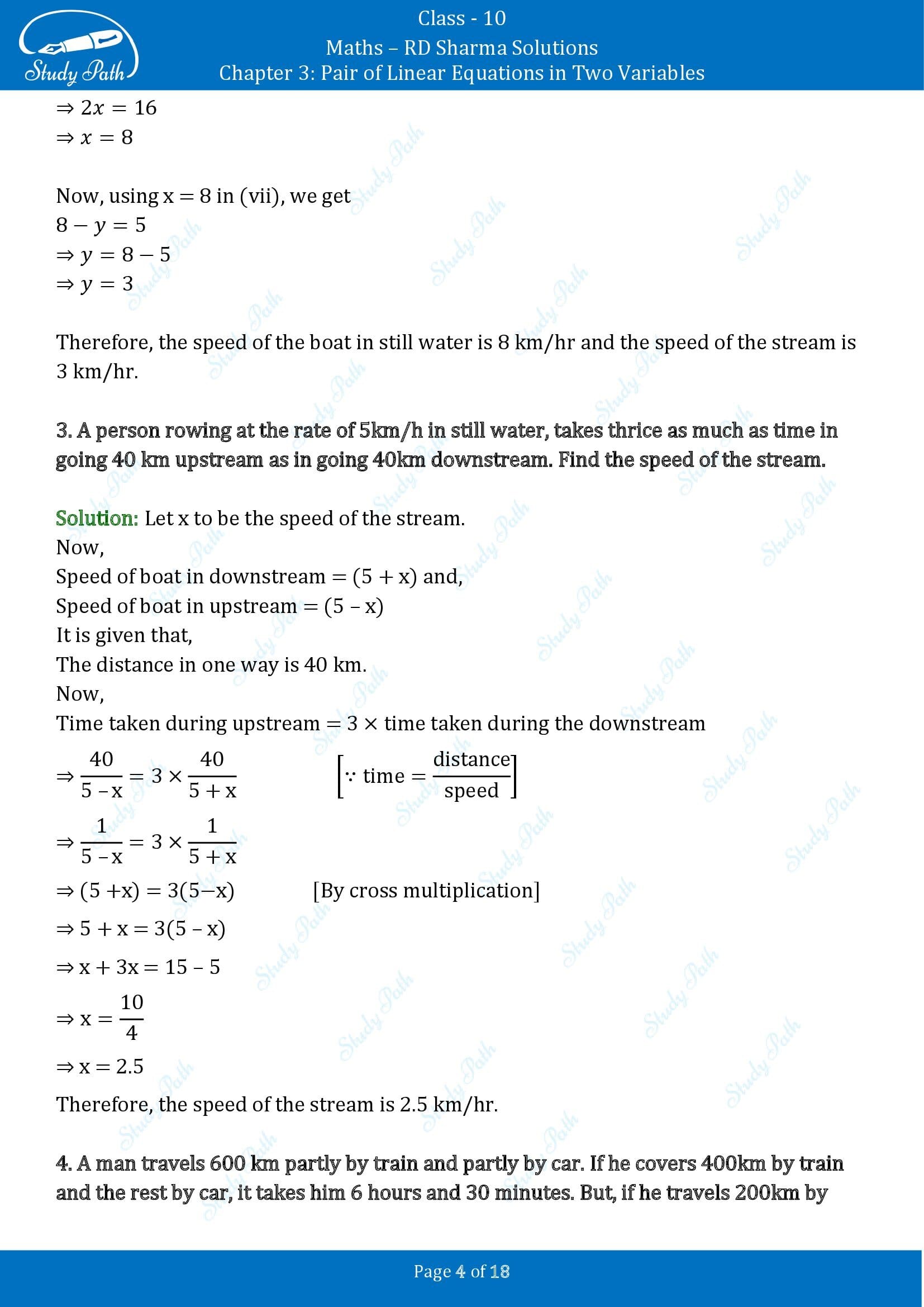 RD Sharma Solutions Class 10 Chapter 3 Pair of Linear Equations in Two Variables Exercise 3.9 00004