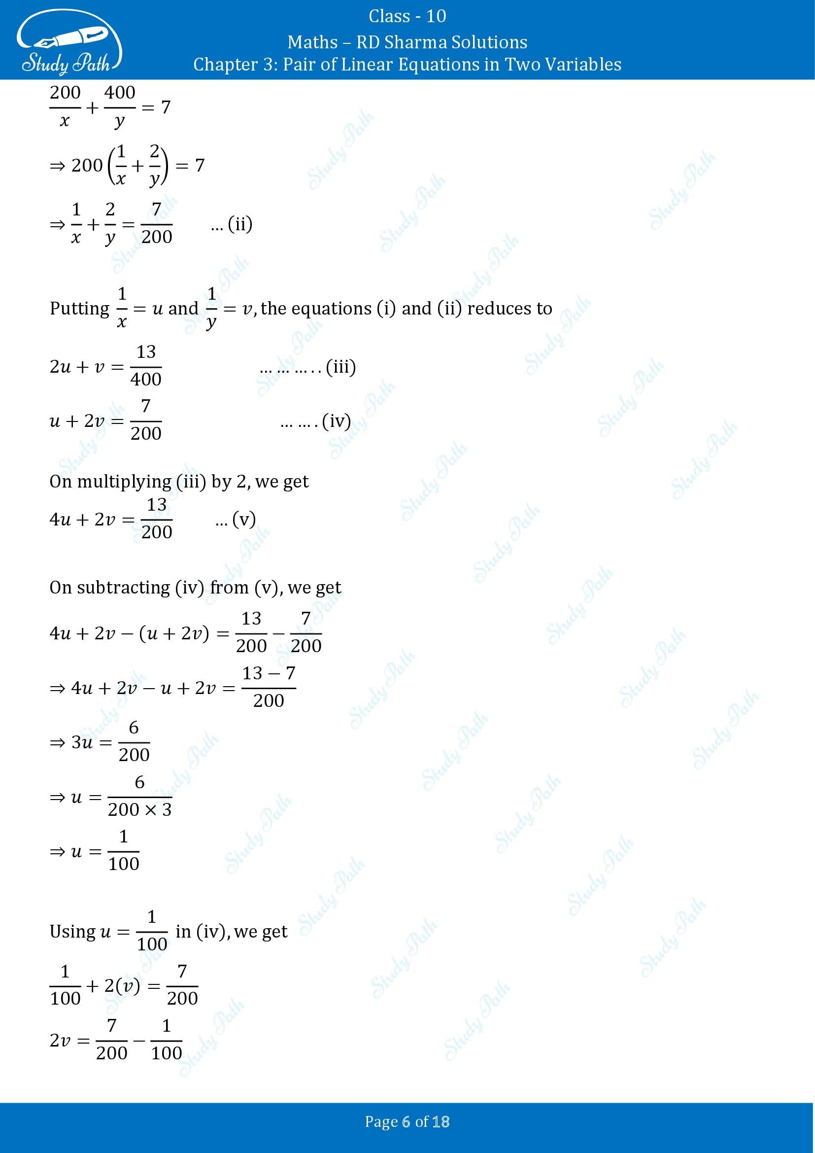 RD Sharma Solutions Class 10 Chapter 3 Pair of Linear Equations in Two Variables Exercise 3.9 00006