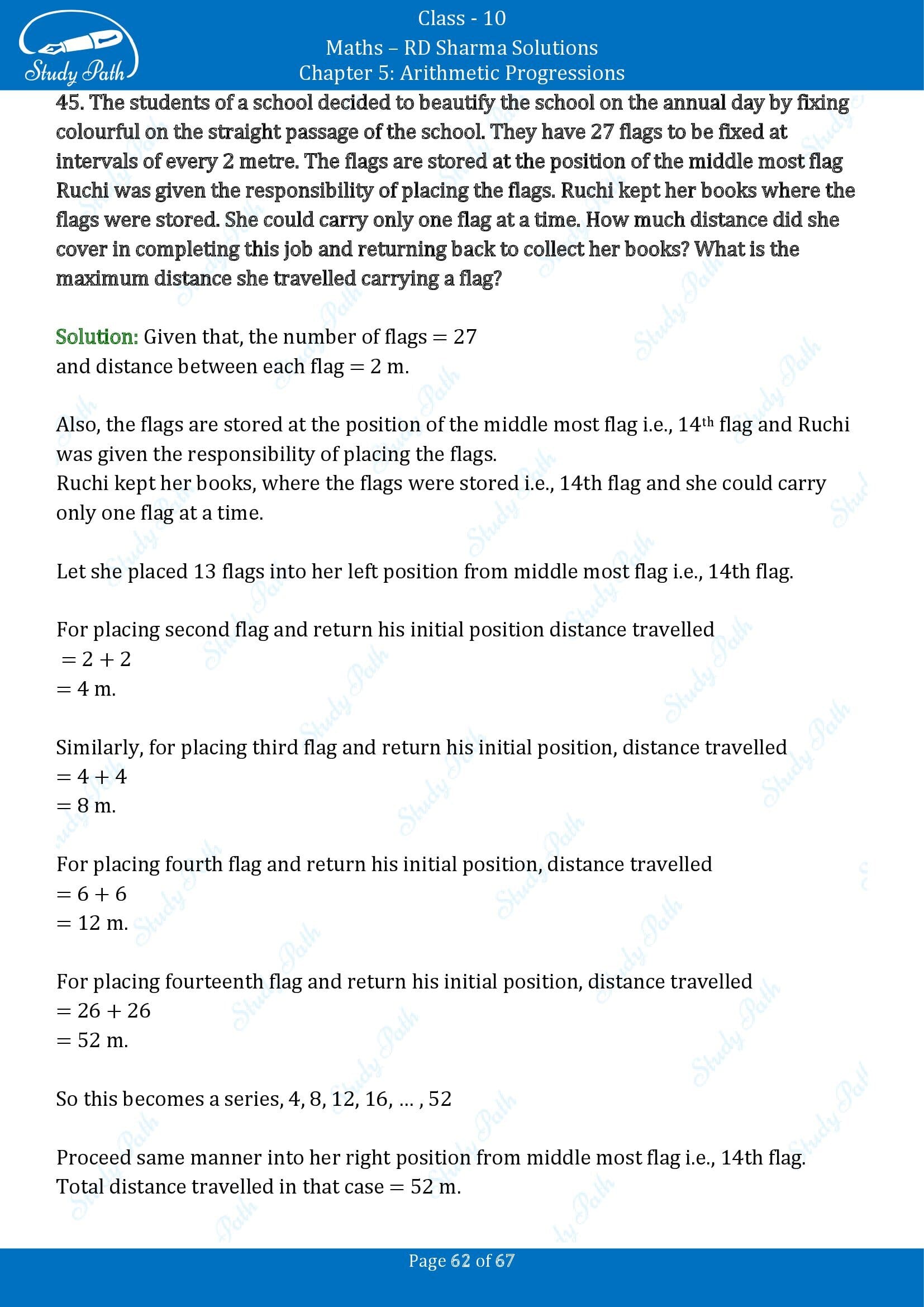 RD Sharma Solutions Class 10 Chapter 5 Arithmetic Progressions Exercise 5.6 00062