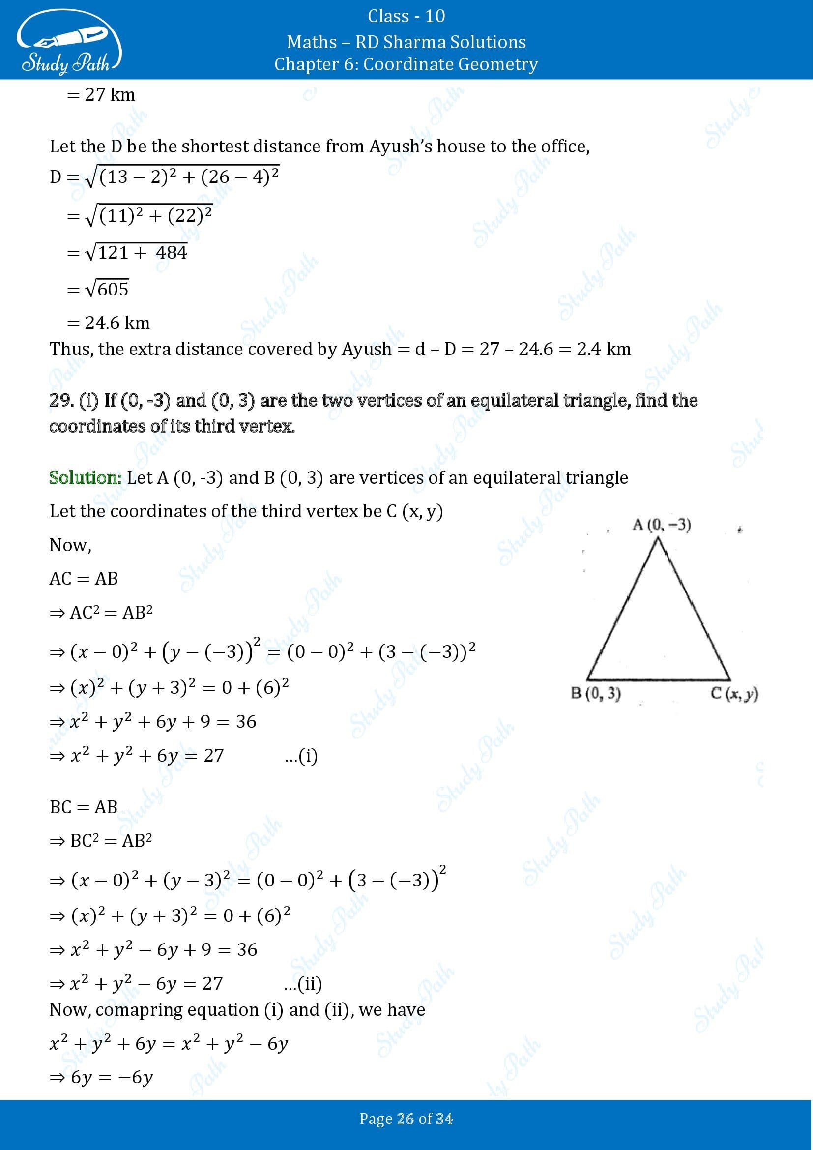 RD Sharma Solutions Class 10 Chapter 6 Coordinate Geometry Exercise 6.2 00026