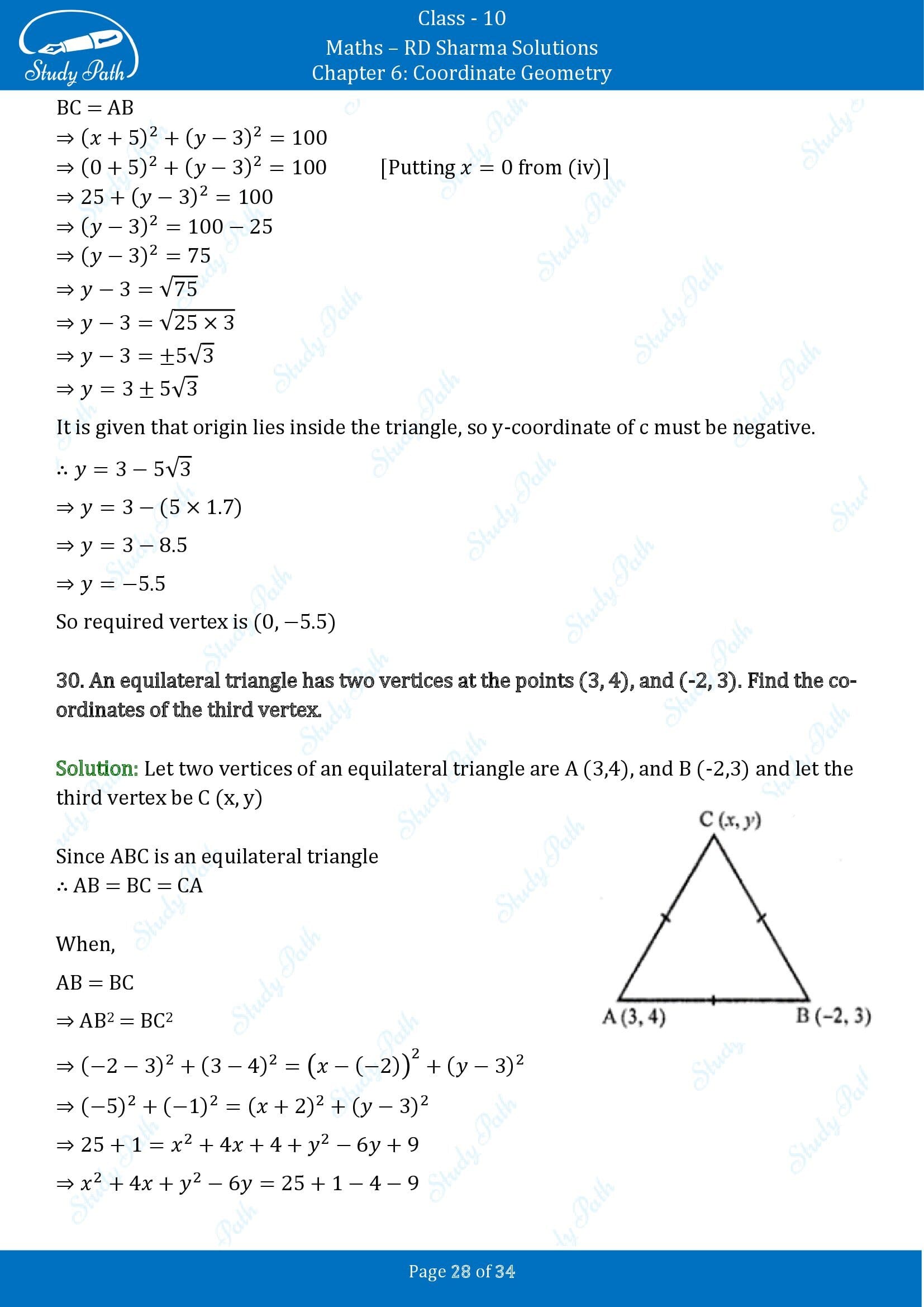 RD Sharma Solutions Class 10 Chapter 6 Coordinate Geometry Exercise 6.2 00028