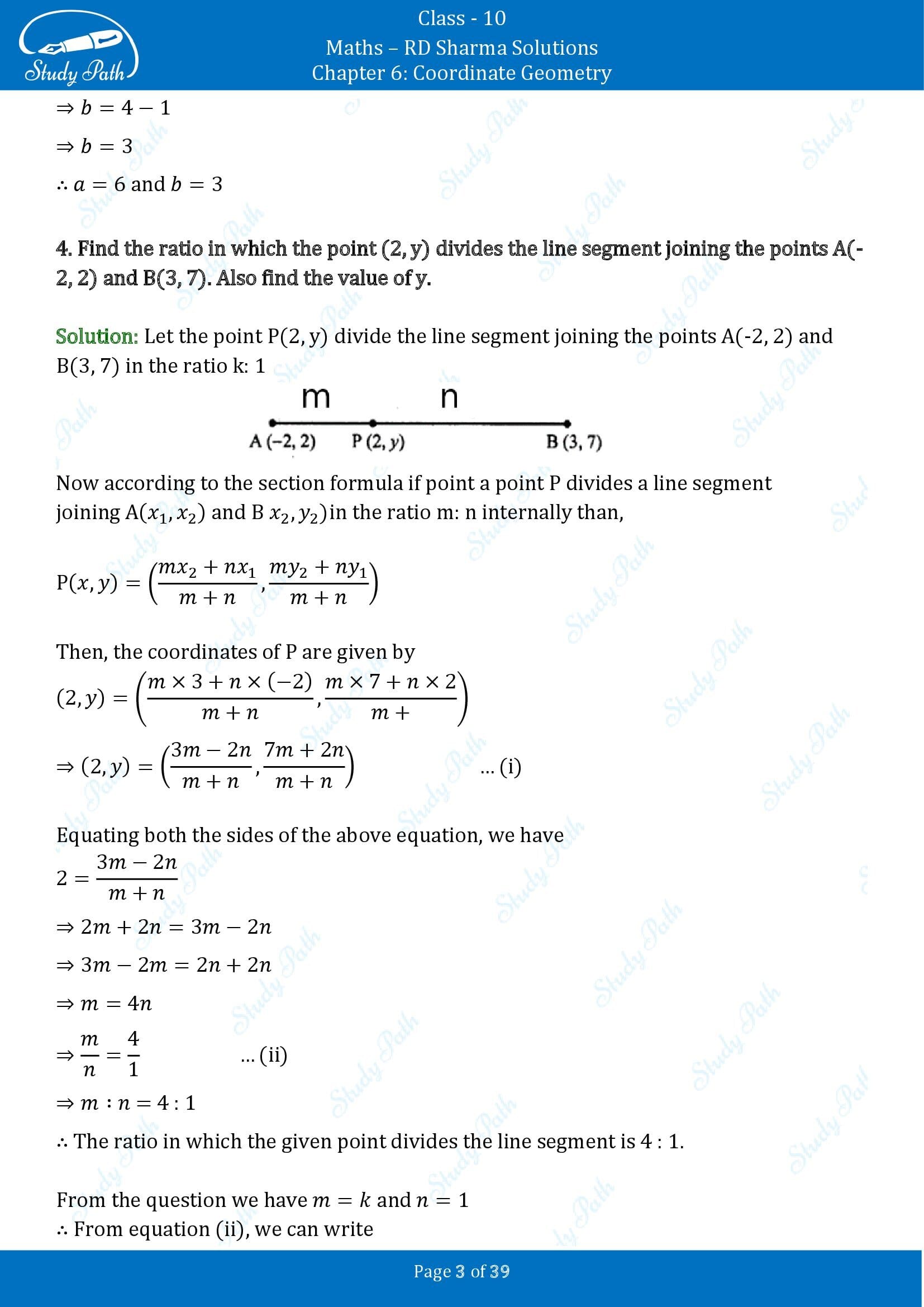 RD Sharma Solutions Class 10 Chapter 6 Coordinate Geometry Exercise 6.3 00003