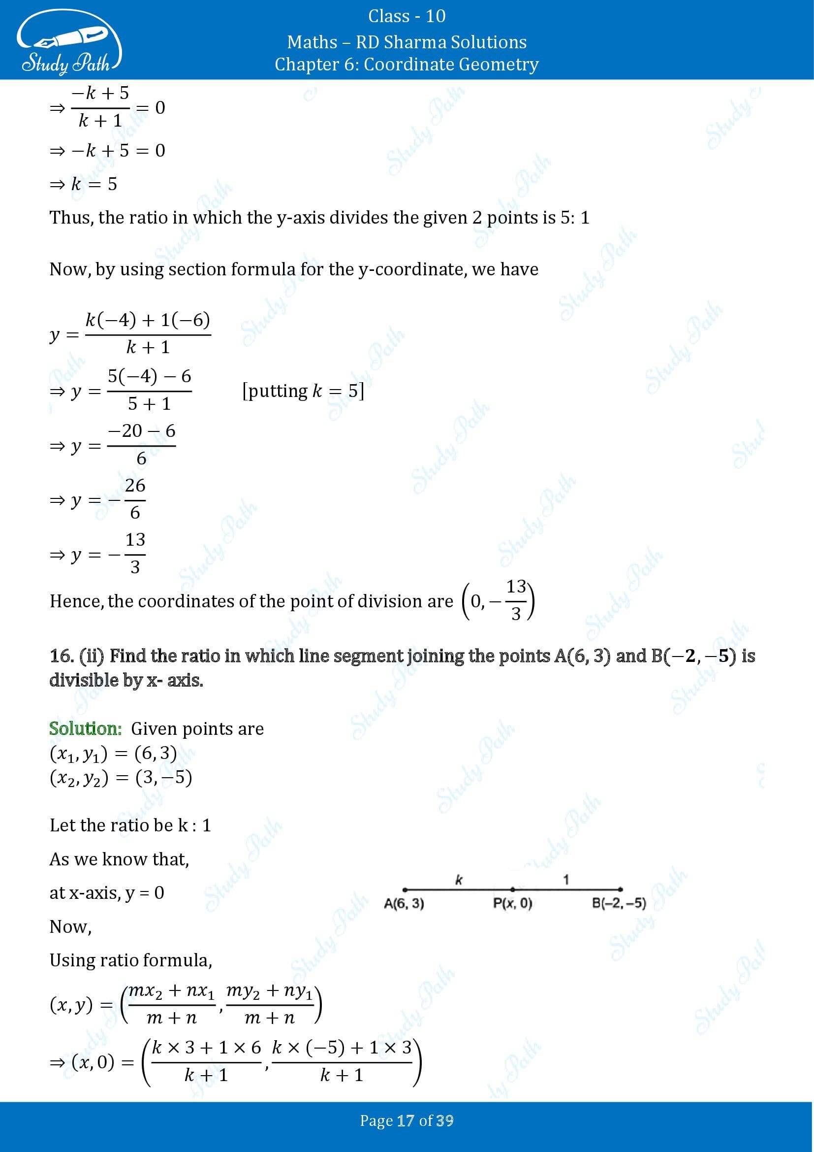 RD Sharma Solutions Class 10 Chapter 6 Coordinate Geometry Exercise 6.3 00017