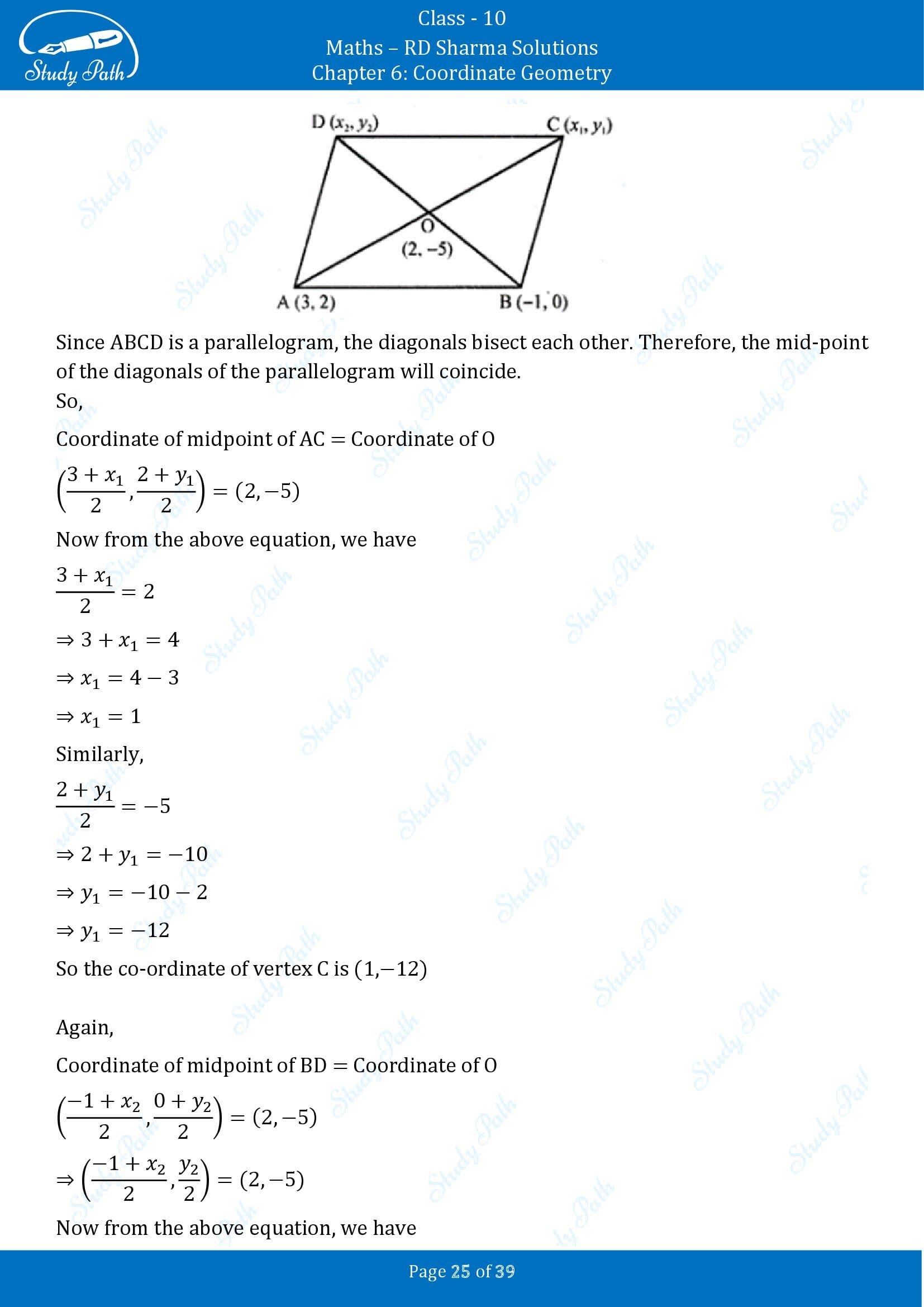 RD Sharma Solutions Class 10 Chapter 6 Coordinate Geometry Exercise 6.3 00025