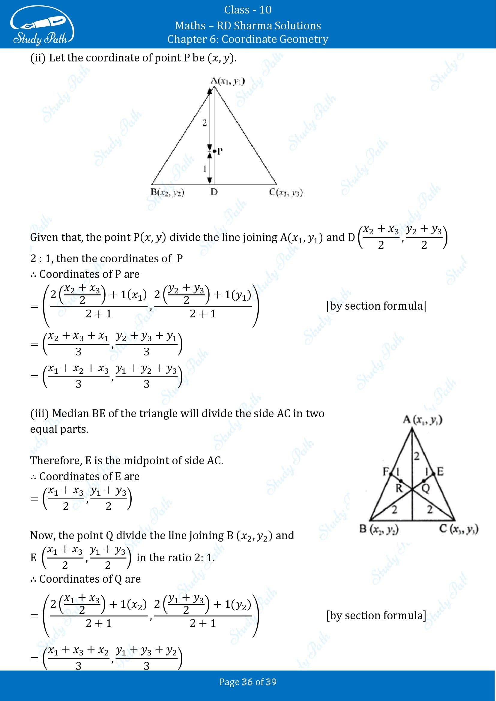 RD Sharma Solutions Class 10 Chapter 6 Coordinate Geometry Exercise 6.3 00036