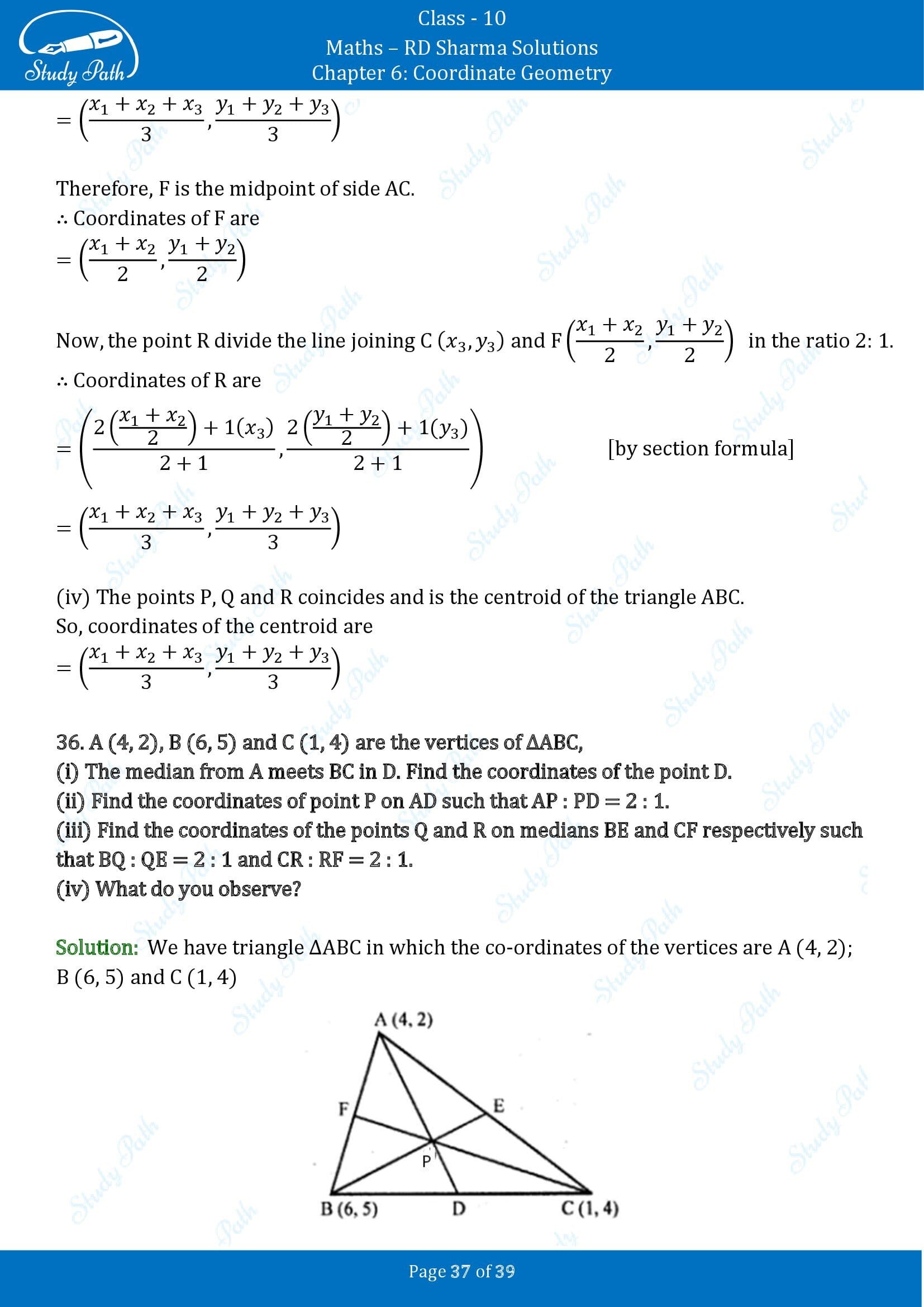 RD Sharma Solutions Class 10 Chapter 6 Coordinate Geometry Exercise 6.3 00037