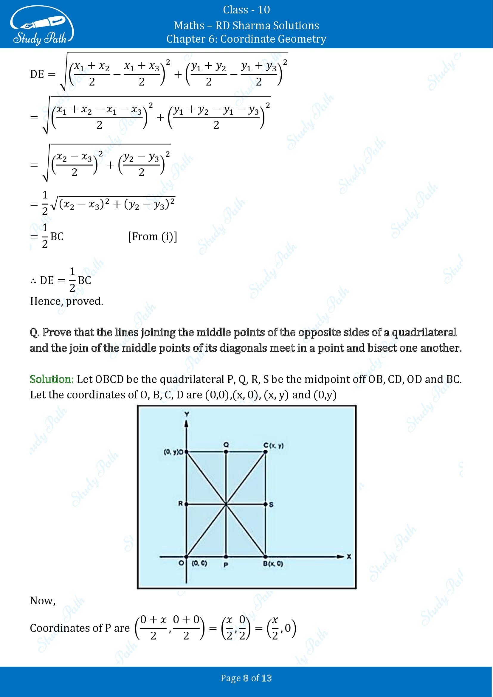 RD Sharma Solutions Class 10 Chapter 6 Coordinate Geometry Exercise 6.4 00008