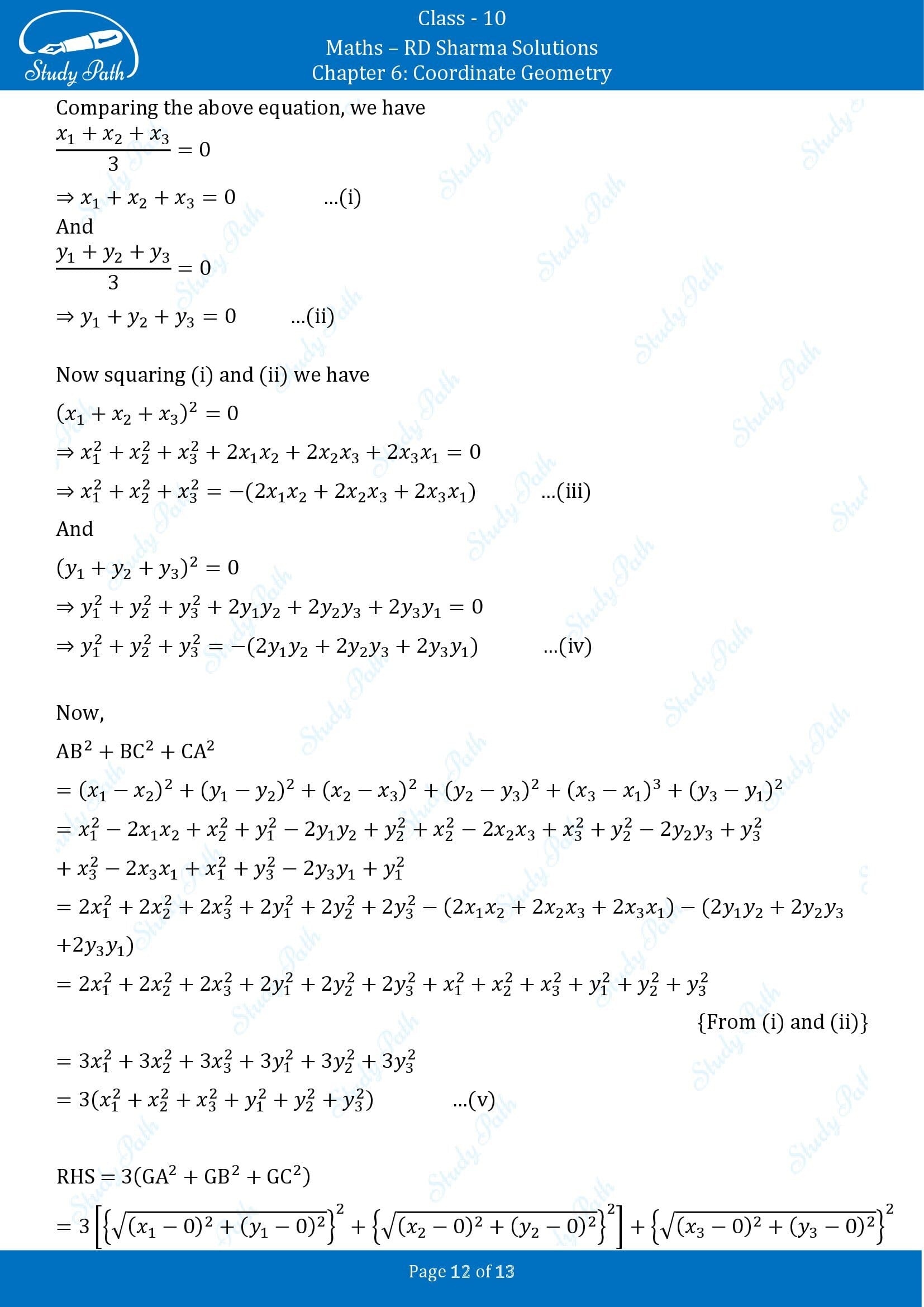 RD Sharma Solutions Class 10 Chapter 6 Coordinate Geometry Exercise 6.4 00012