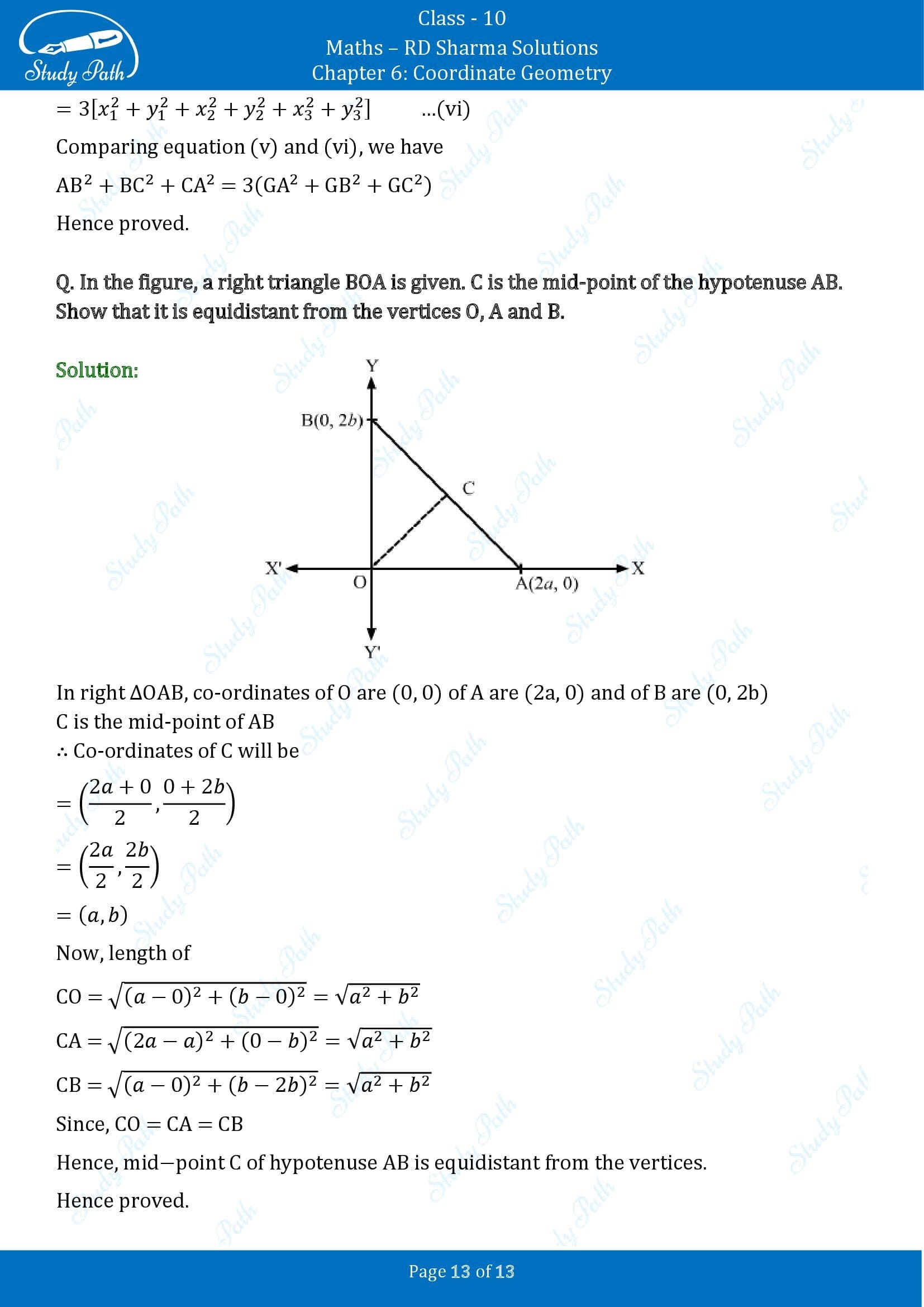 RD Sharma Solutions Class 10 Chapter 6 Coordinate Geometry Exercise 6.4 00013