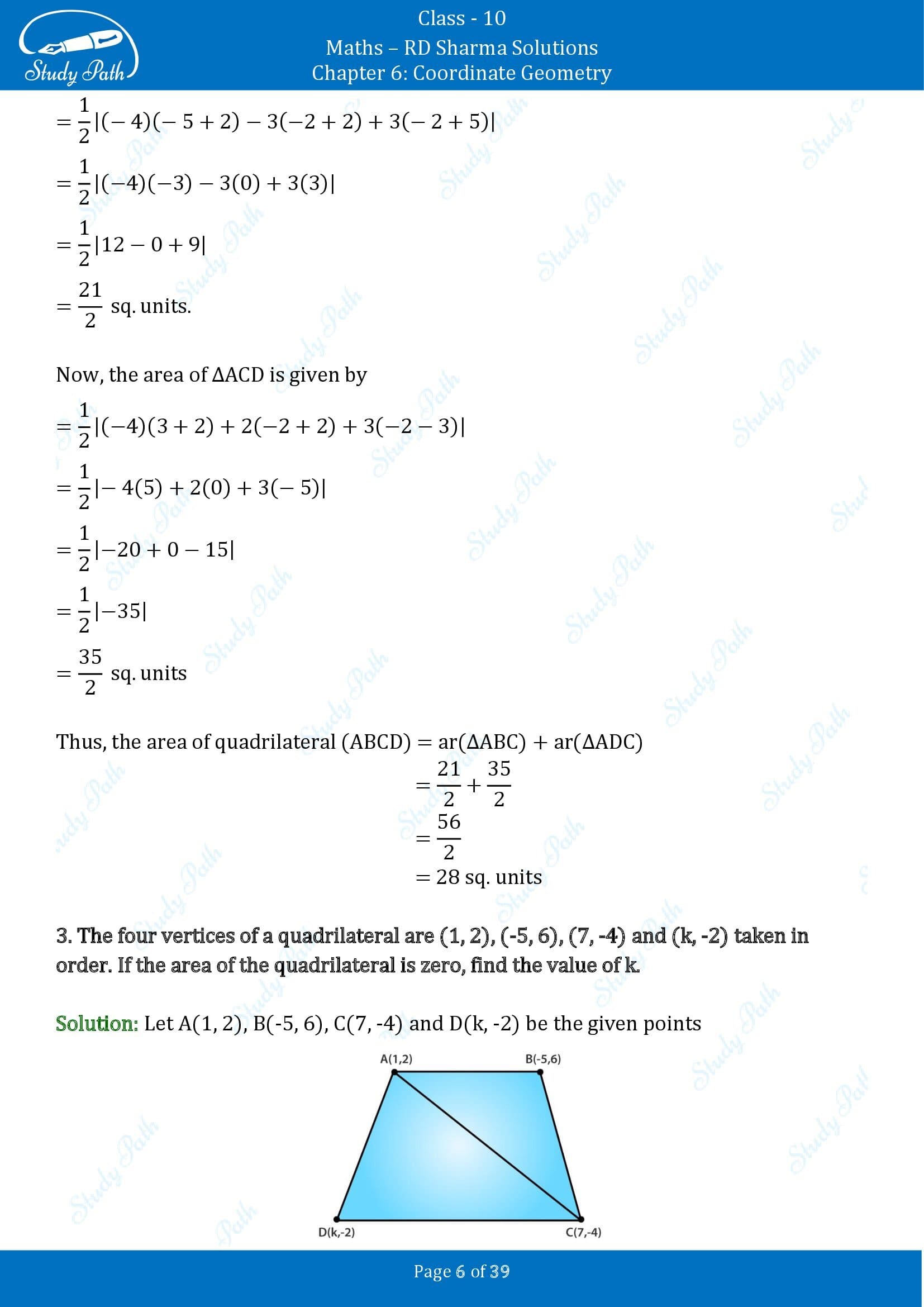 RD Sharma Solutions Class 10 Chapter 6 Coordinate Geometry Exercise 6.5 00006