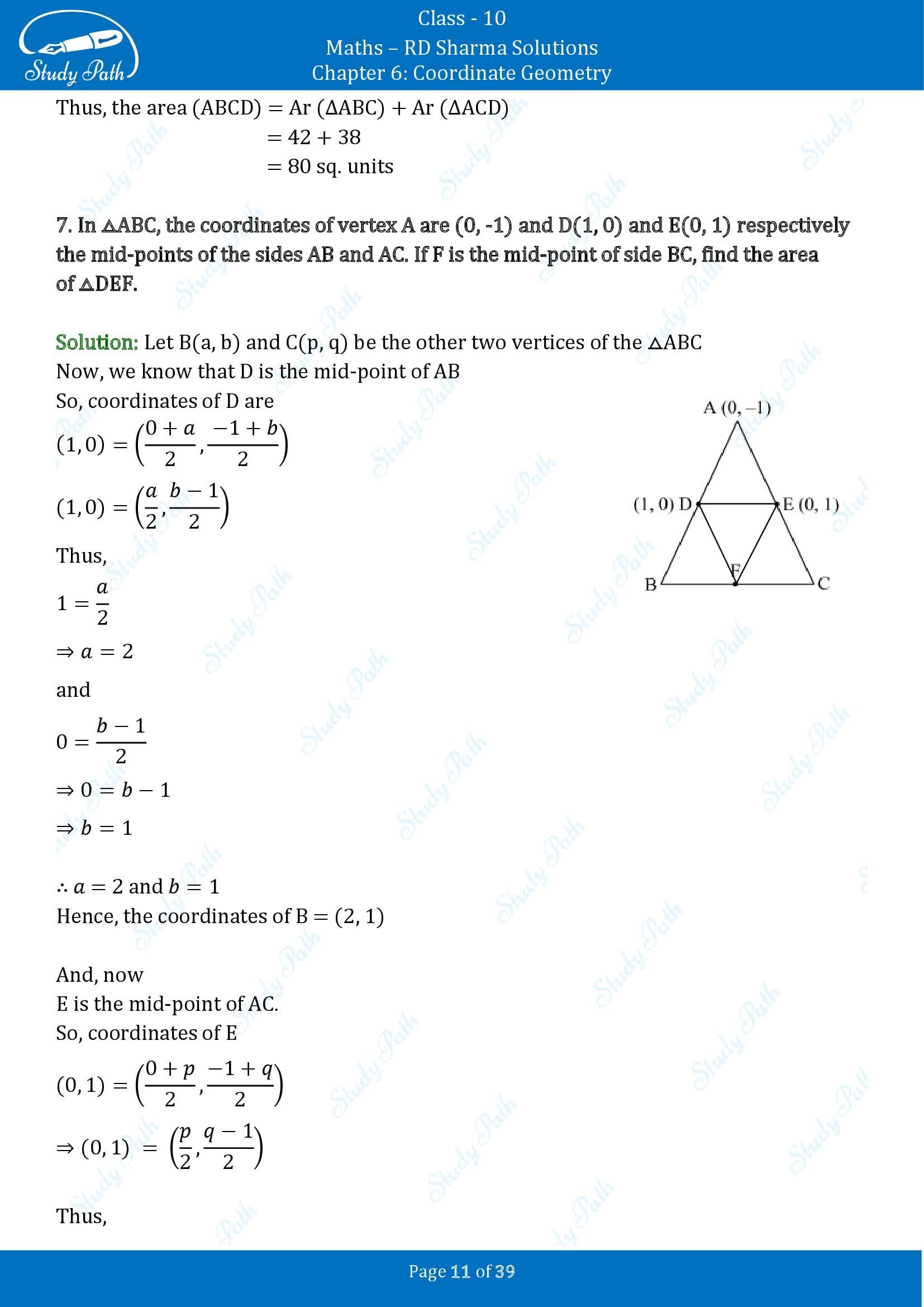 RD Sharma Solutions Class 10 Chapter 6 Coordinate Geometry Exercise 6.5 00011