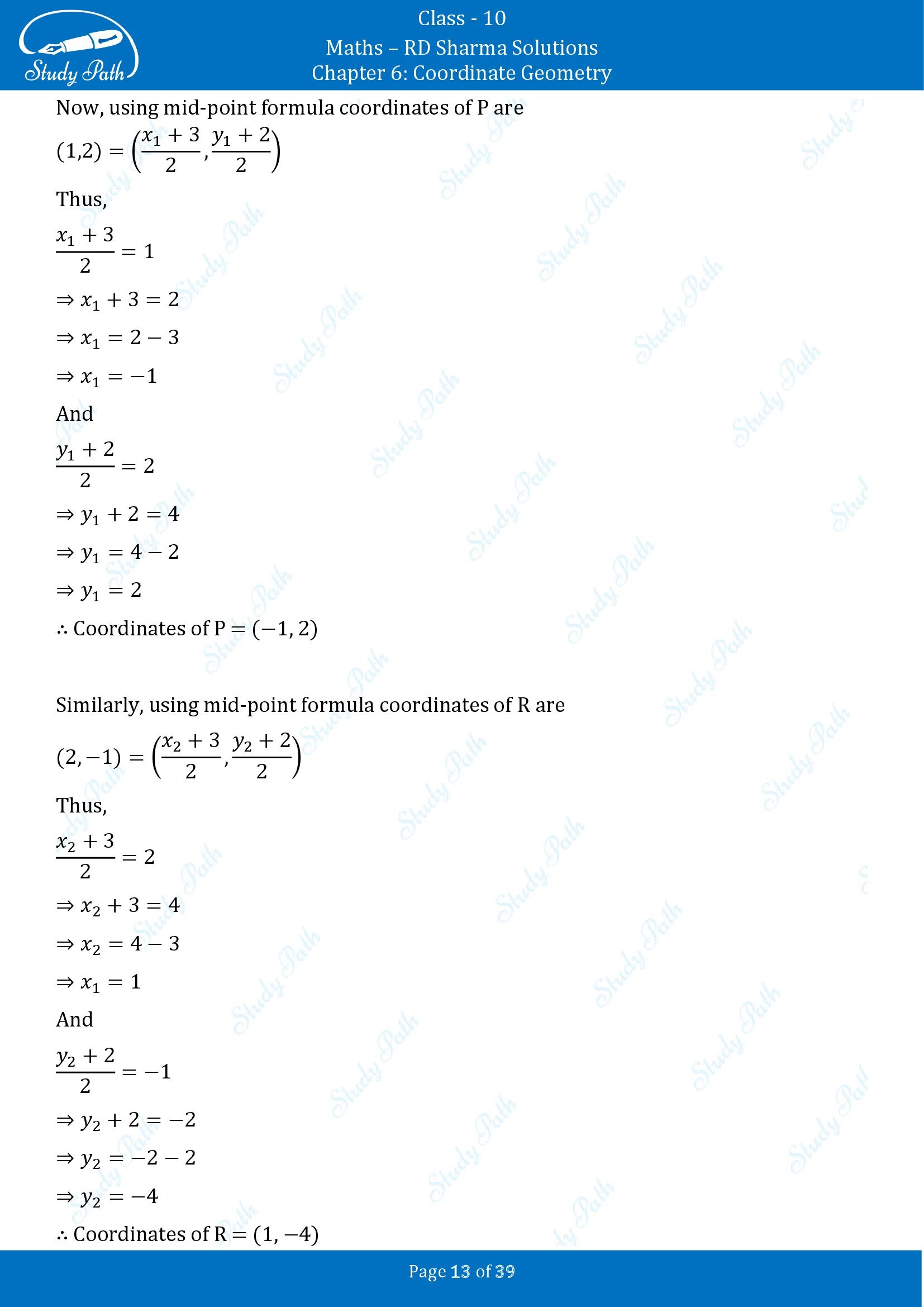 RD Sharma Solutions Class 10 Chapter 6 Coordinate Geometry Exercise 6.5 00013