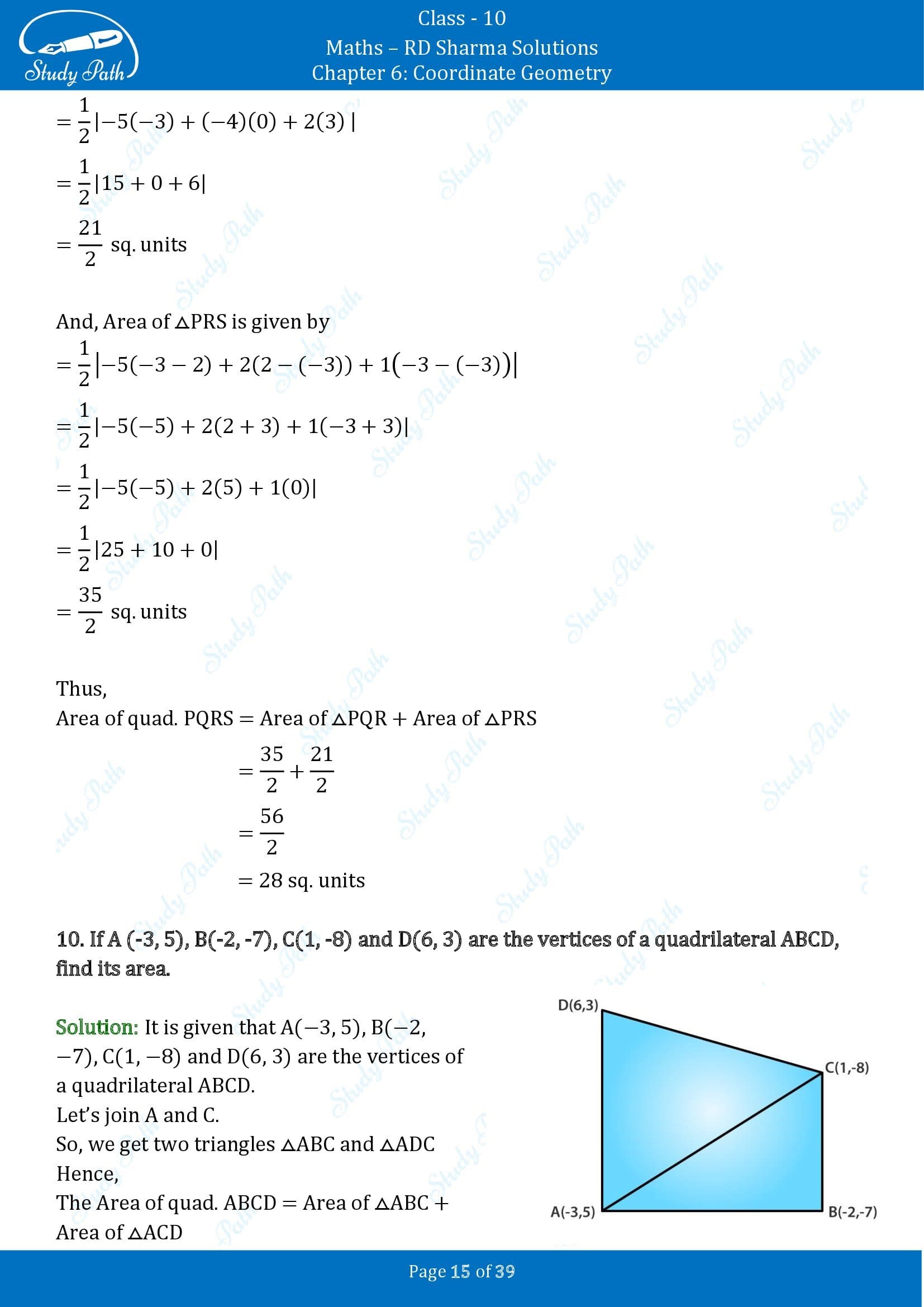 RD Sharma Solutions Class 10 Chapter 6 Coordinate Geometry Exercise 6.5 00015