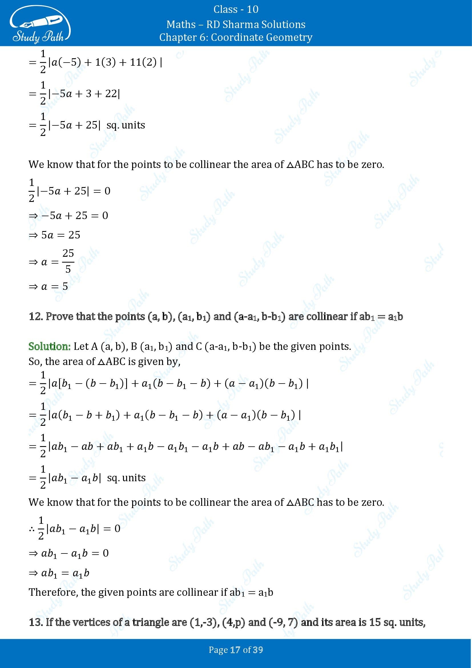 RD Sharma Solutions Class 10 Chapter 6 Coordinate Geometry Exercise 6.5 00017