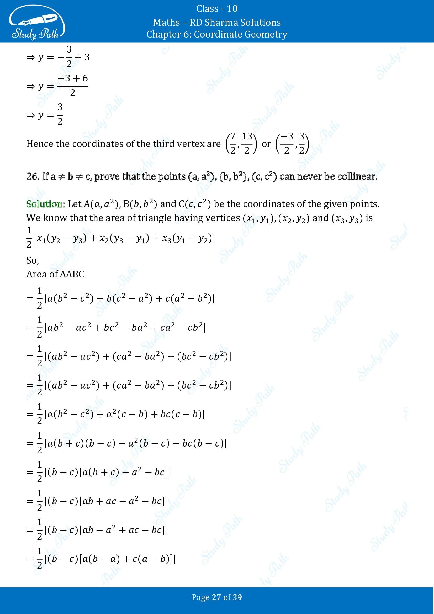 RD Sharma Solutions Class 10 Chapter 6 Coordinate Geometry Exercise 6.5 00027