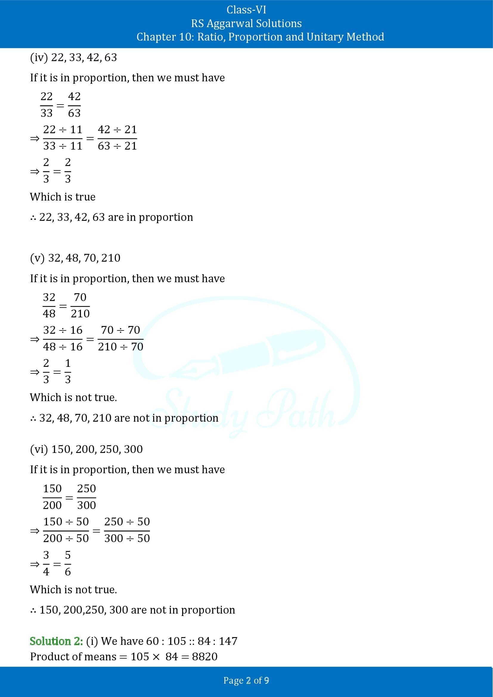 RS Aggarwal Solutions Class 6 Chapter 10 Ratio Proportion and Unitary Method Exercise 10B 00002