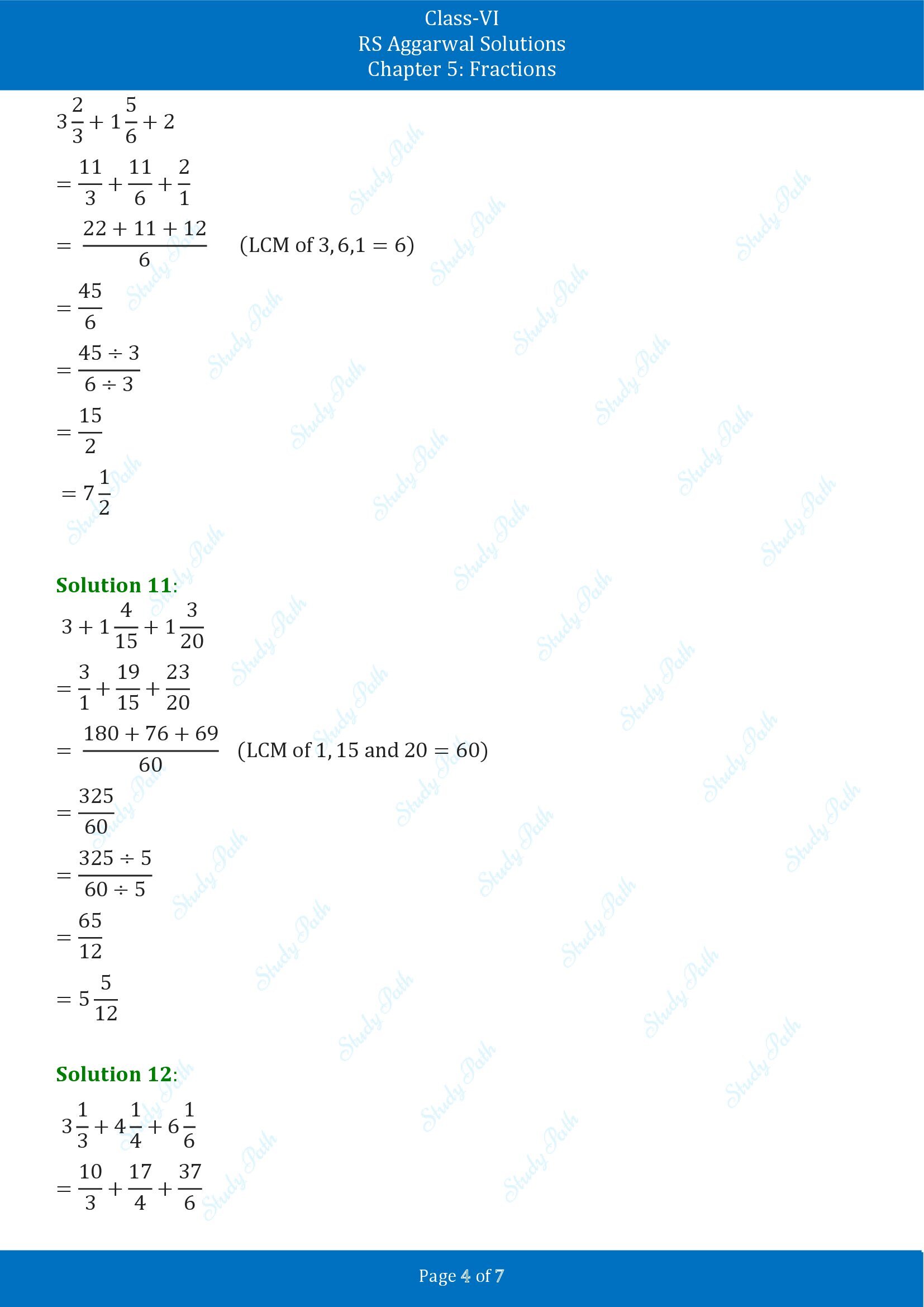 RS Aggarwal Solutions Class 6 Chapter 5 Fractions Exercise 5E 00004