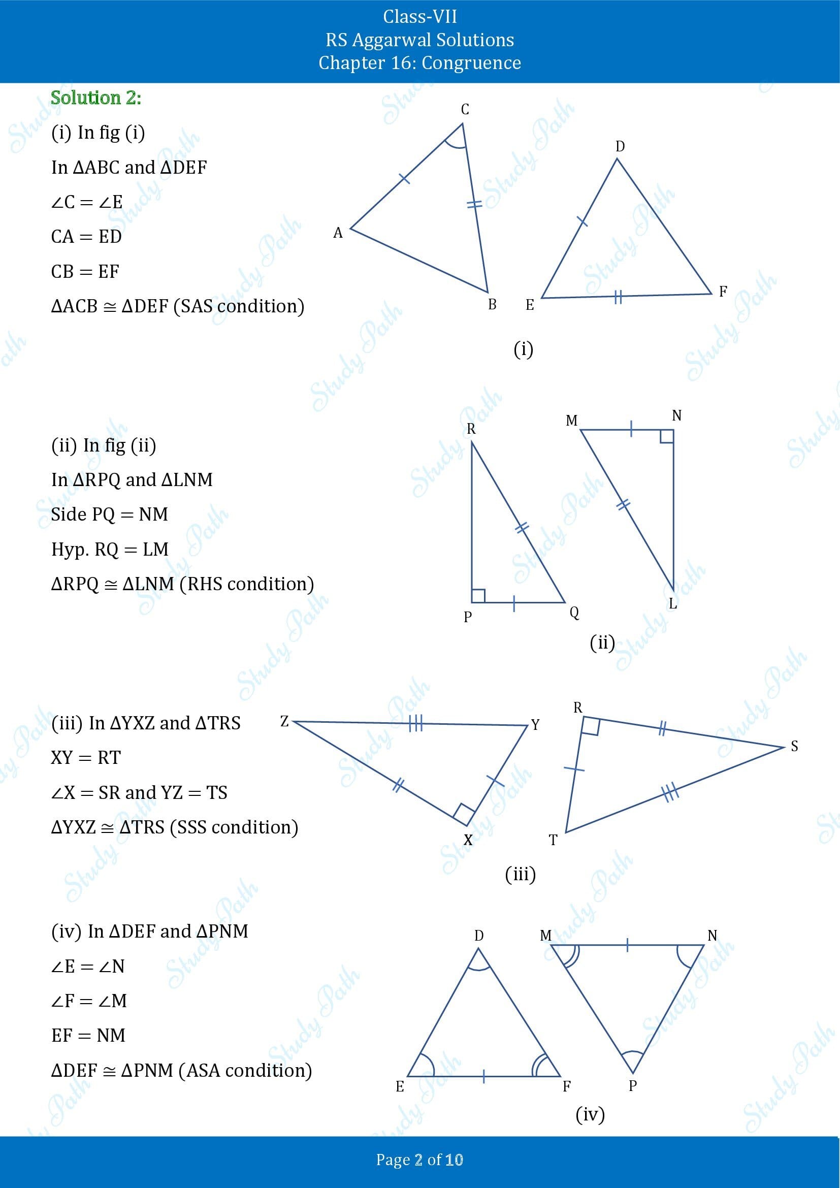 RS Aggarwal Solutions Class 7 Chapter 16 Congruence 00002