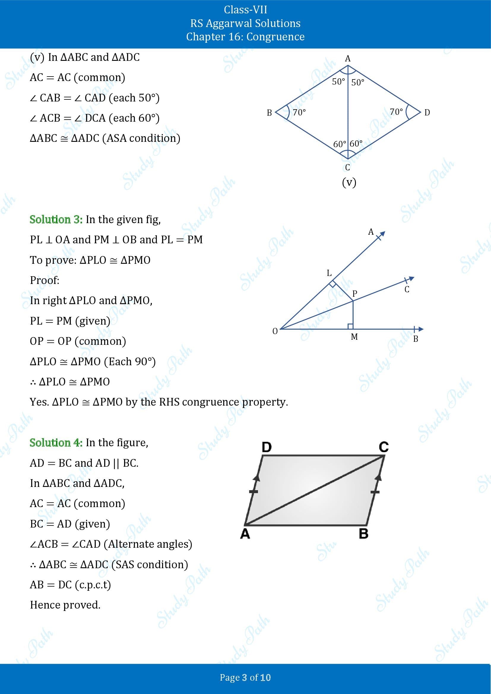 RS Aggarwal Solutions Class 7 Chapter 16 Congruence 00003