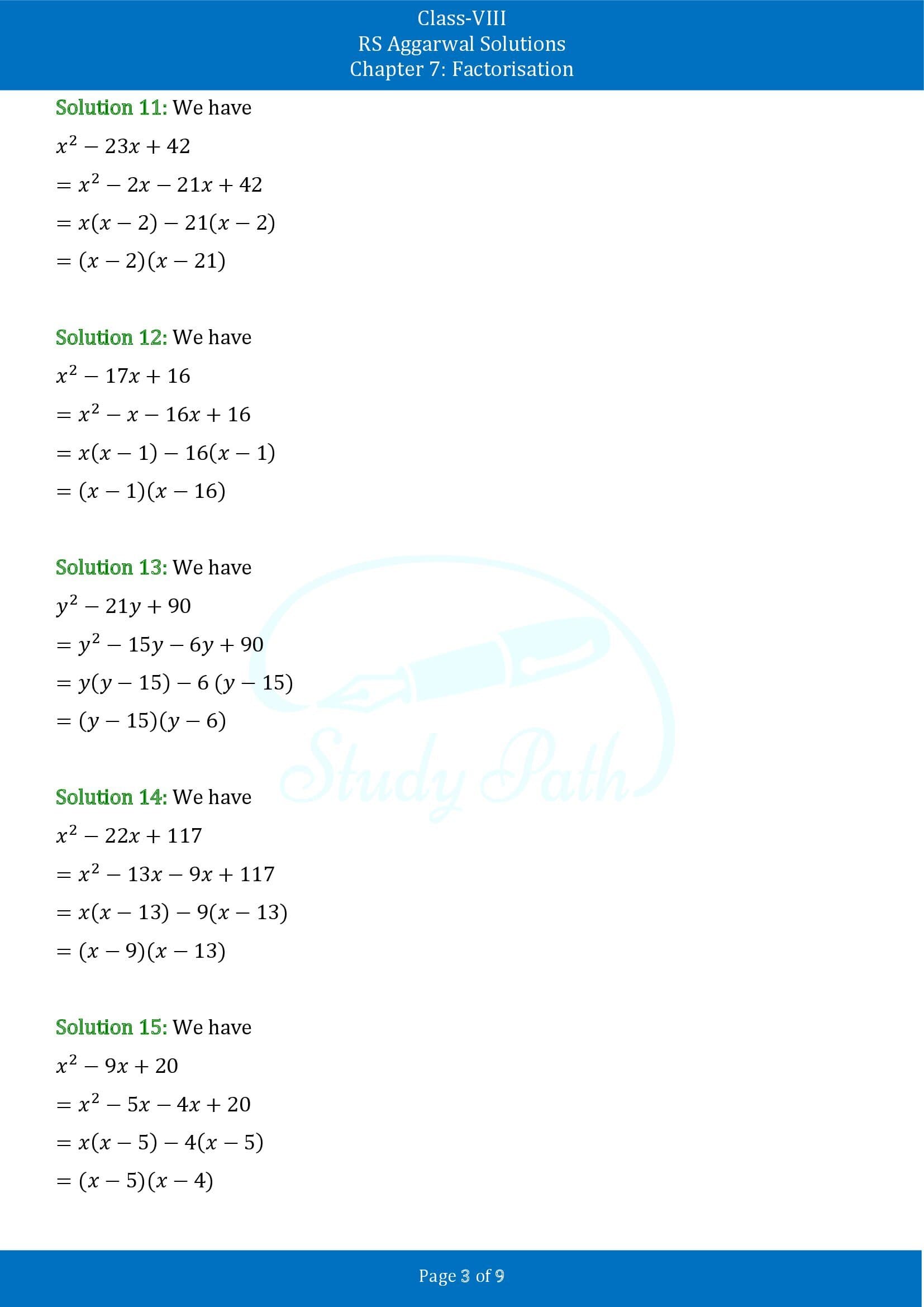 RS Aggarwal Solutions Class 8 Chapter 7 Factorisation Exercise 7D 00003