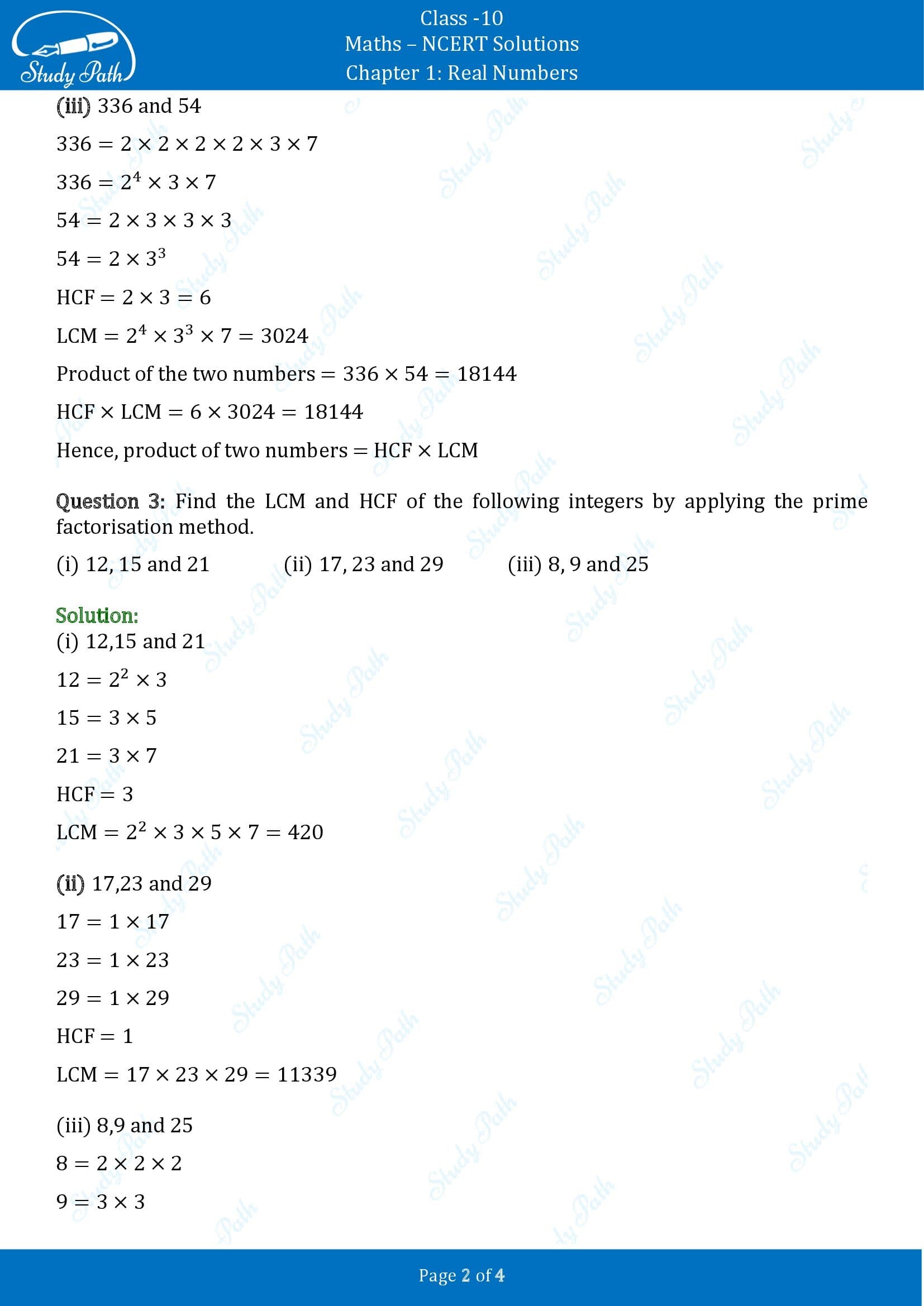 NCERT Solutions for Class 10 Maths Chapter 1 Real Numbers Exercise 1.1 00002