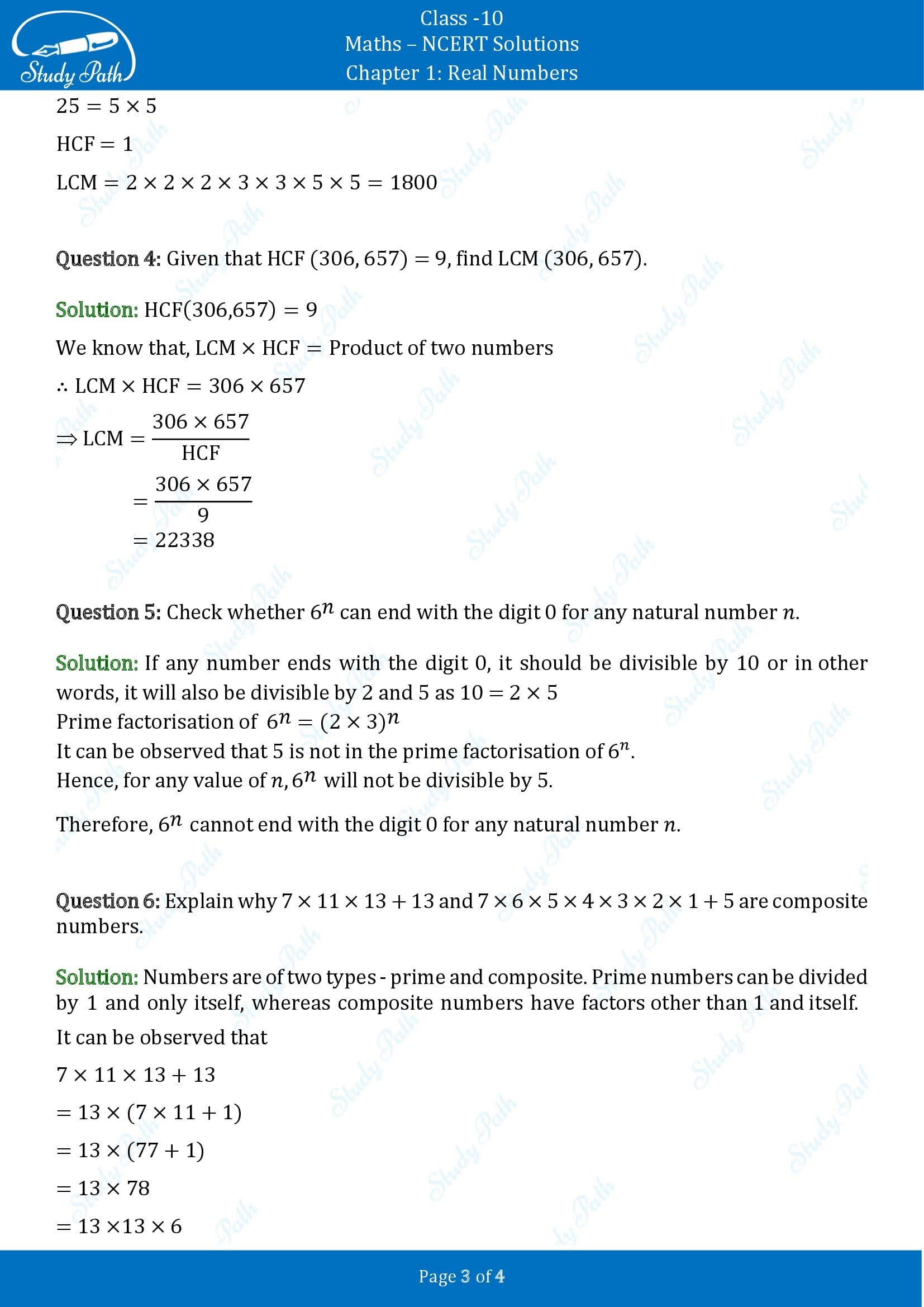 NCERT Solutions for Class 10 Maths Chapter 1 Real Numbers Exercise 1.1 00003