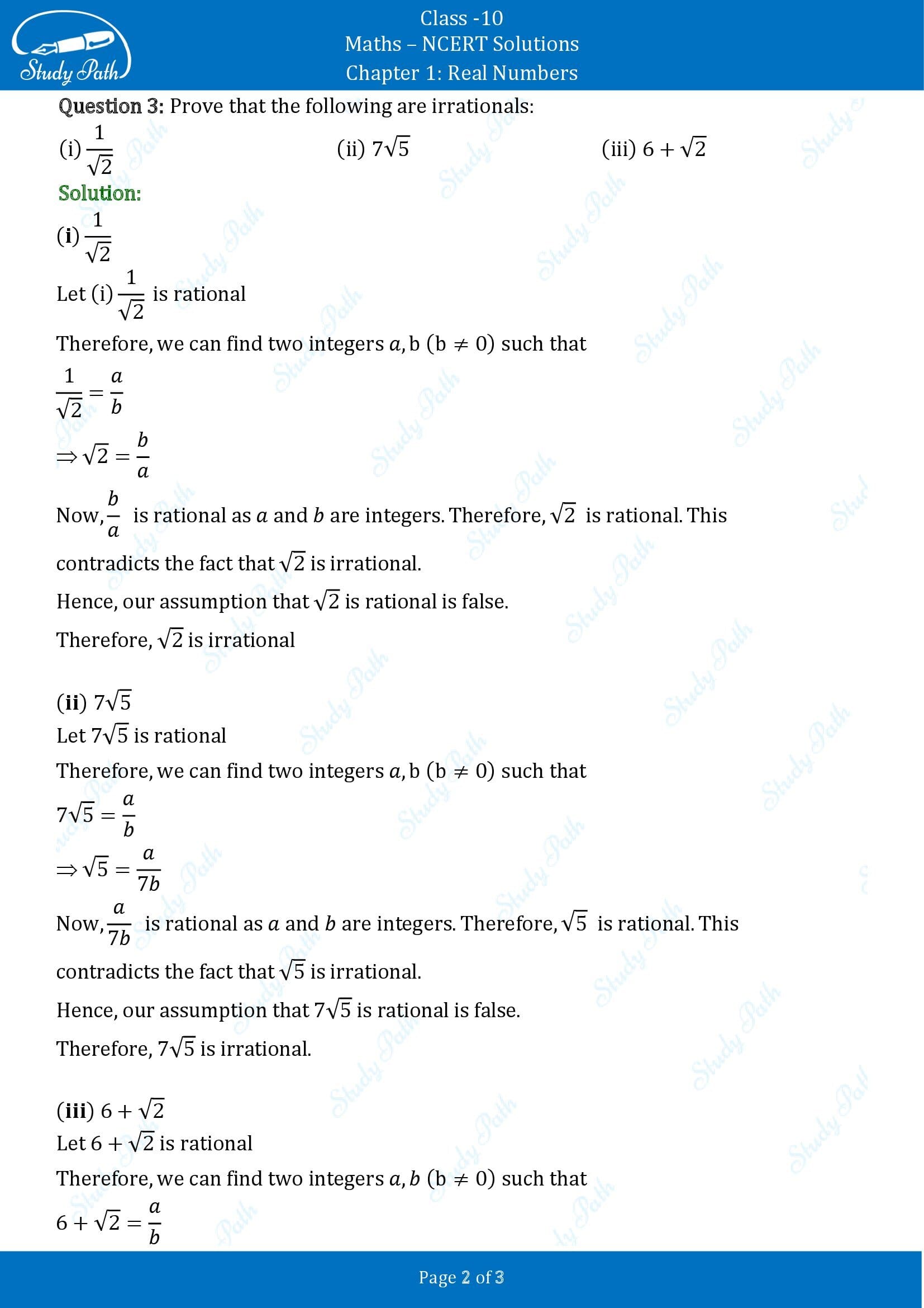 NCERT Solutions for Class 10 Maths Chapter 1 Real Numbers Exercise 1.2 00002