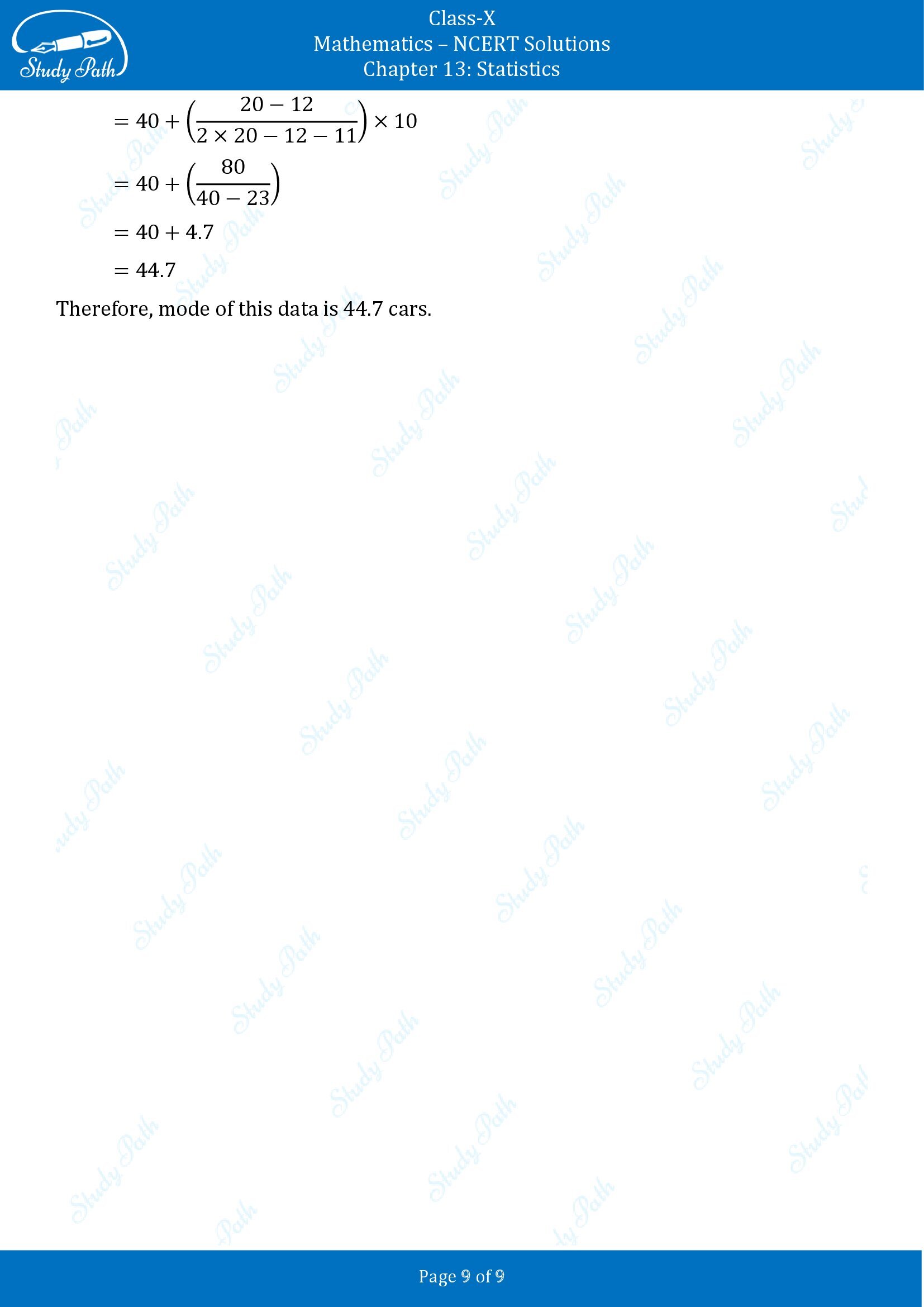 NCERT Solutions for Class 10 Maths Chapter 13 Statistics Exercise 13.2 00009