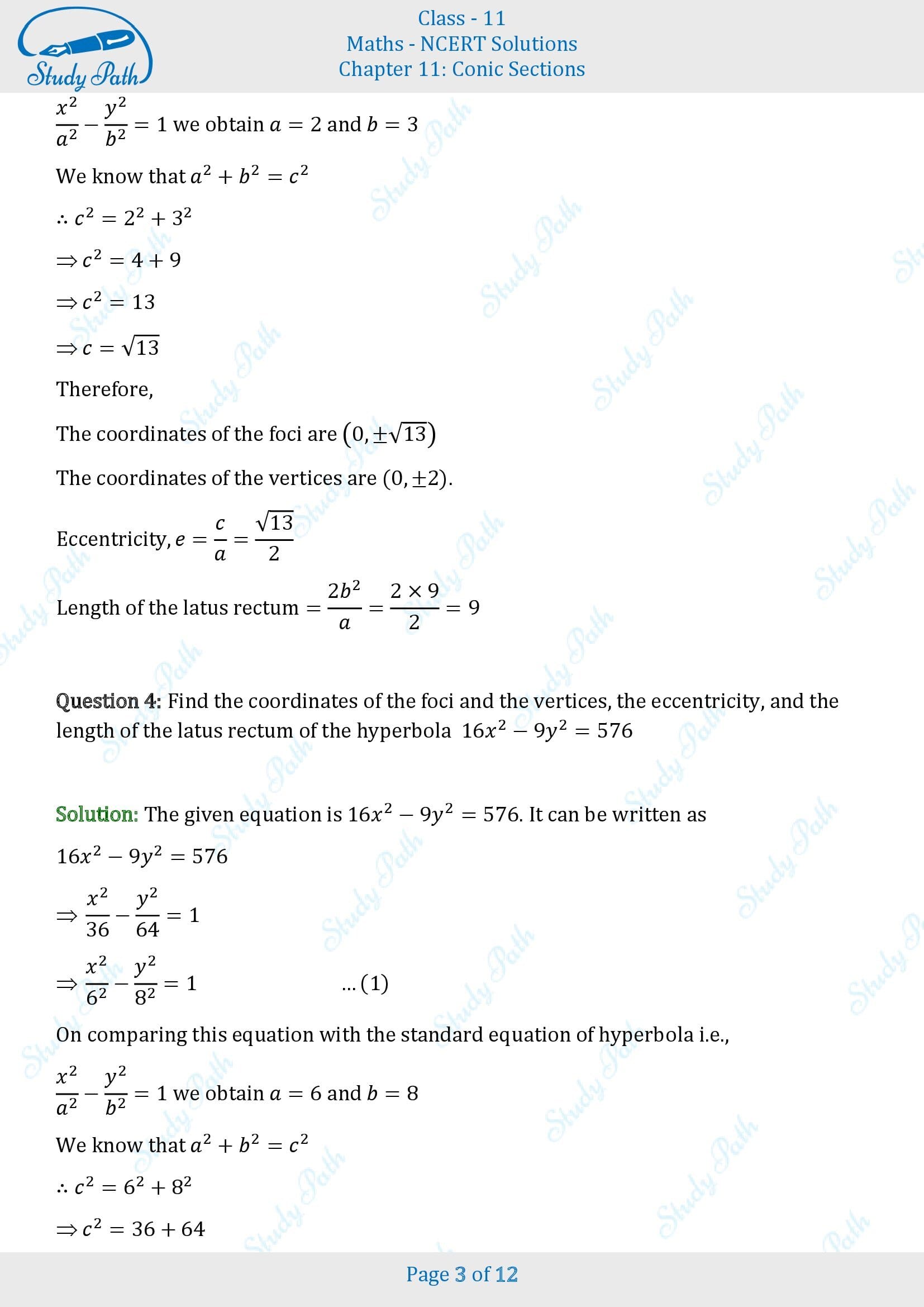 NCERT Solutions for Class 11 Maths Chapter 10 Conic Sections Exercise 10.4 00003