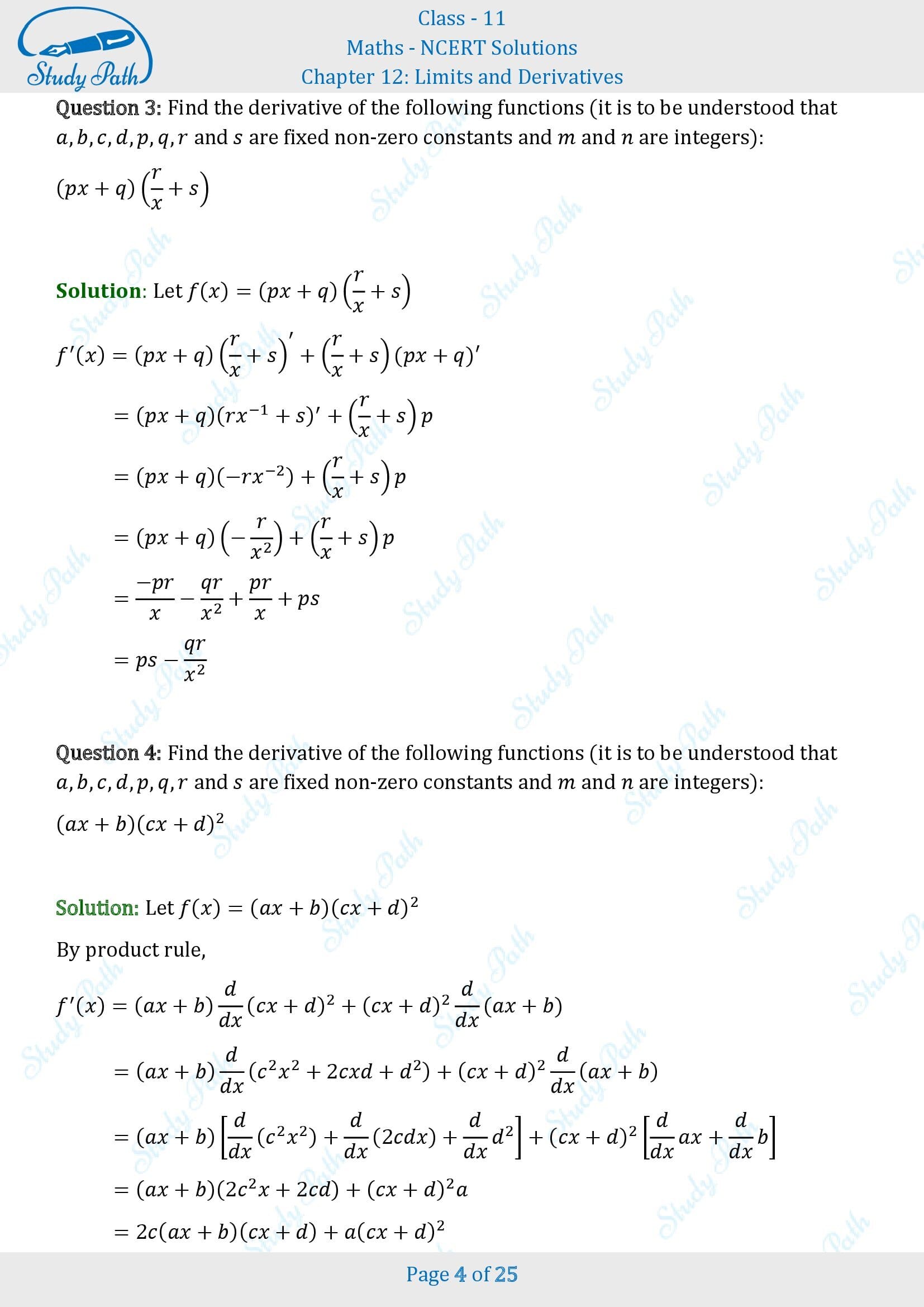 NCERT Solutions for Class 11 Maths Chapter 12 Limits and Derivatives Miscellaneous 12 00004