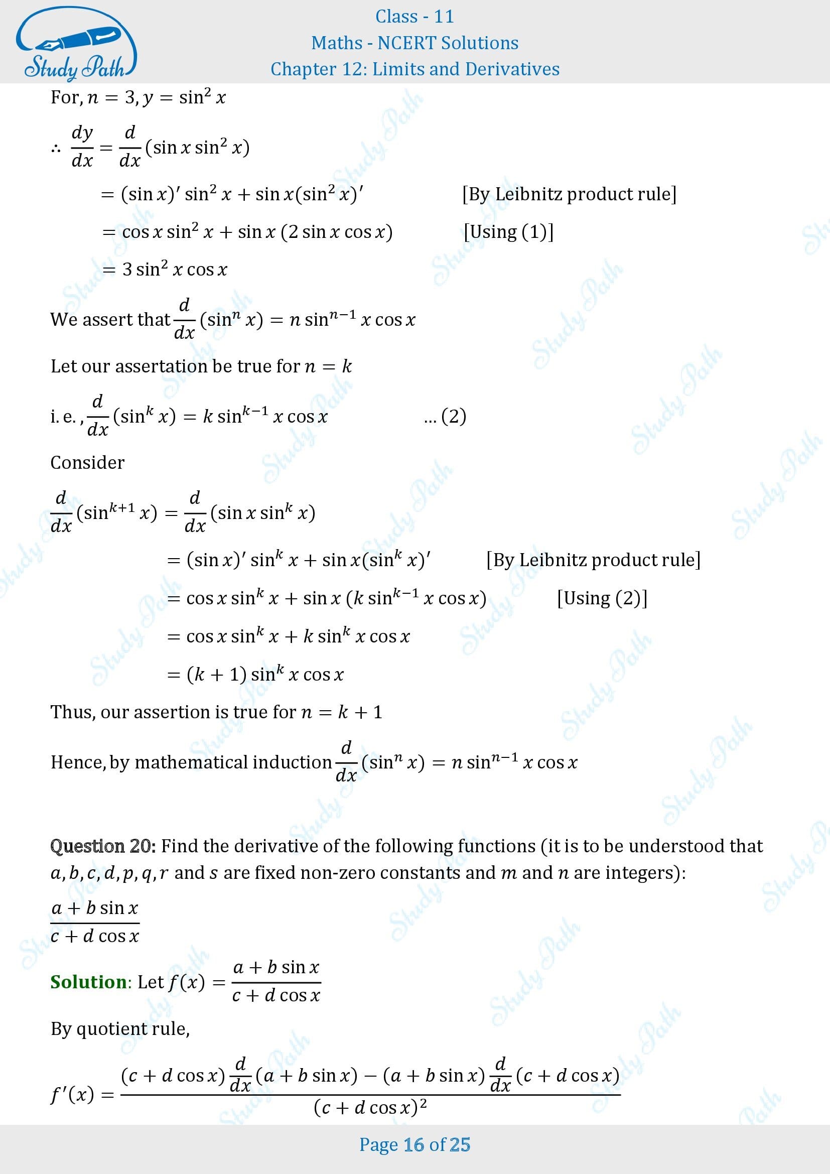 NCERT Solutions for Class 11 Maths Chapter 12 Limits and Derivatives Miscellaneous 12 00016