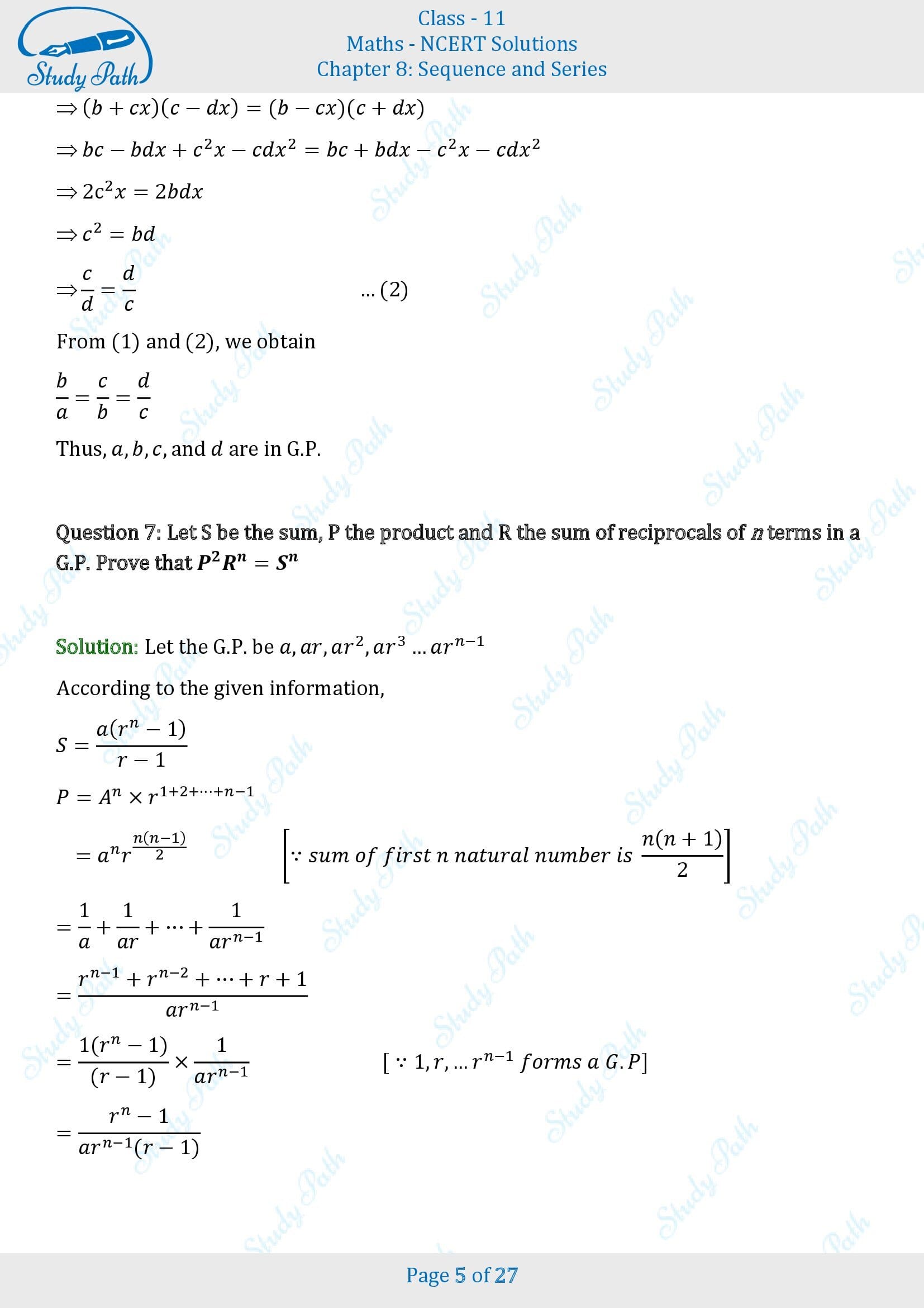 NCERT Solutions for Class 11 Maths Chapter 8 Sequences and Series Miscellaneous 8 00005