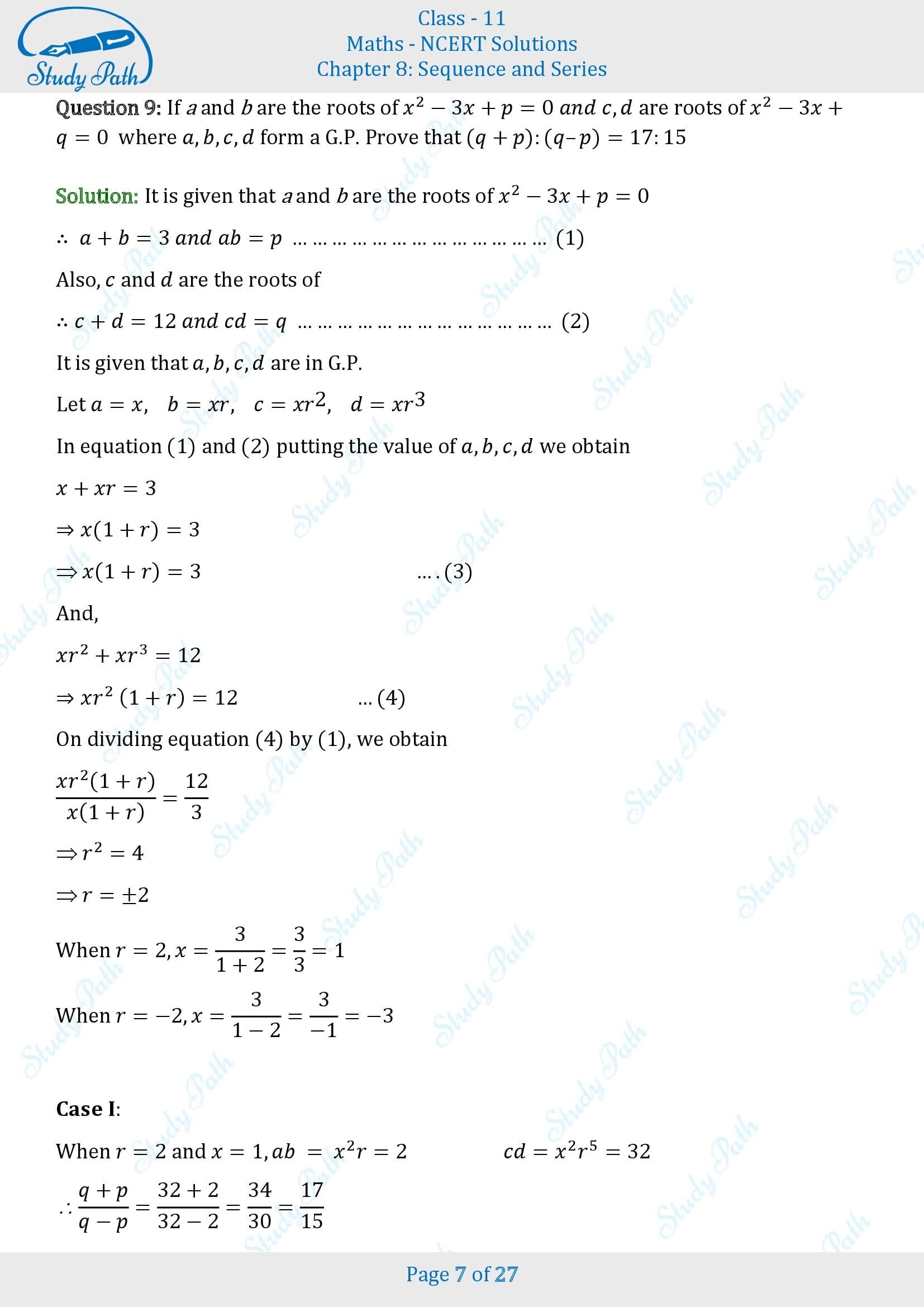 NCERT Solutions for Class 11 Maths Chapter 8 Sequences and Series Miscellaneous 8 00007