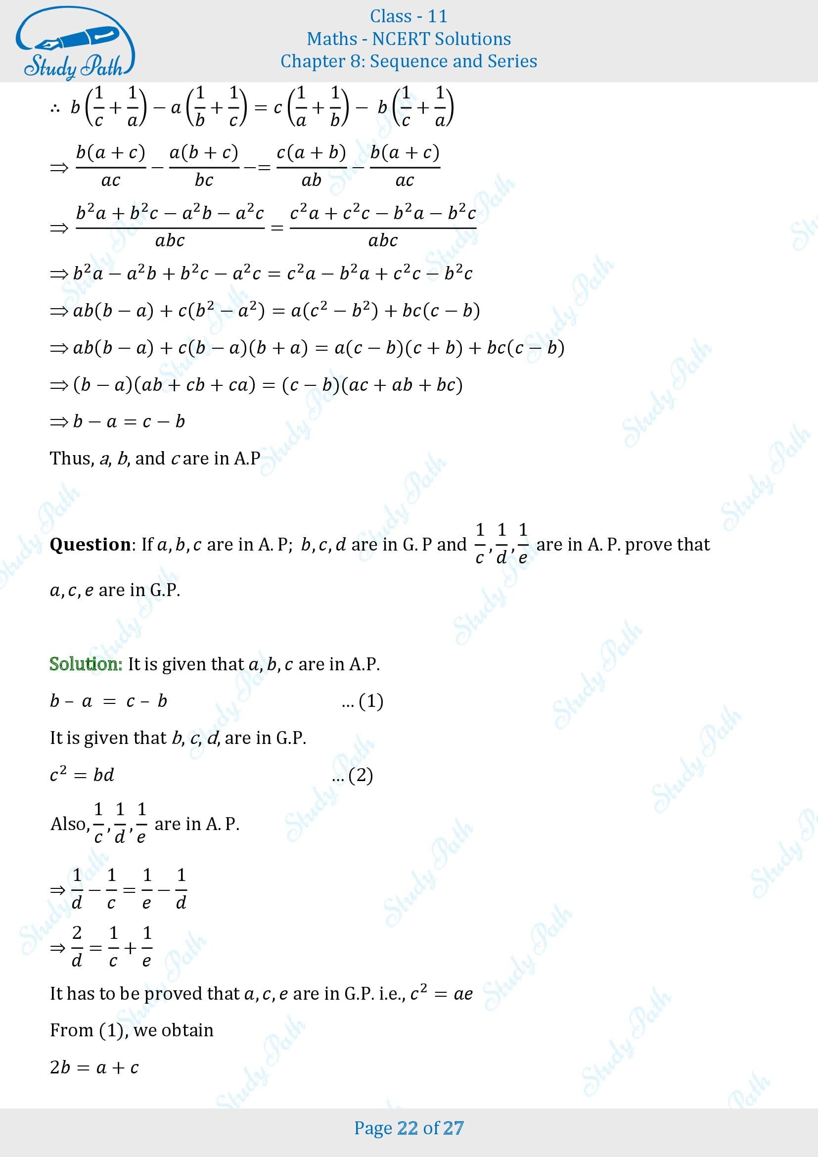 NCERT Solutions for Class 11 Maths Chapter 8 Sequences and Series Miscellaneous 8 00022