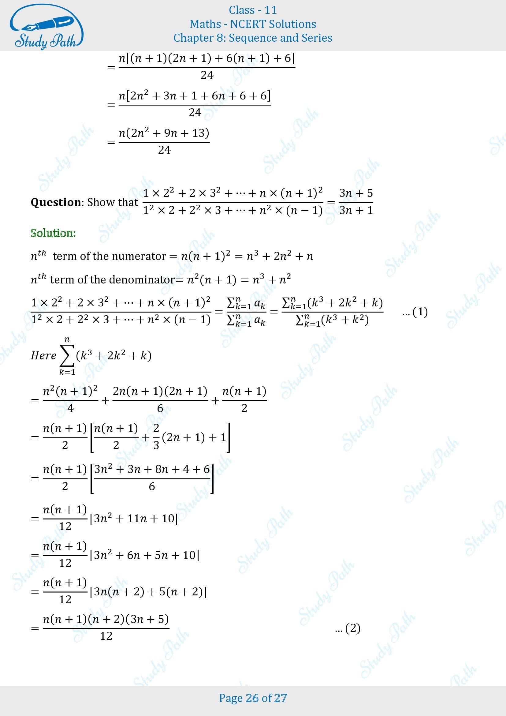 NCERT Solutions for Class 11 Maths Chapter 8 Sequences and Series Miscellaneous 8 00026