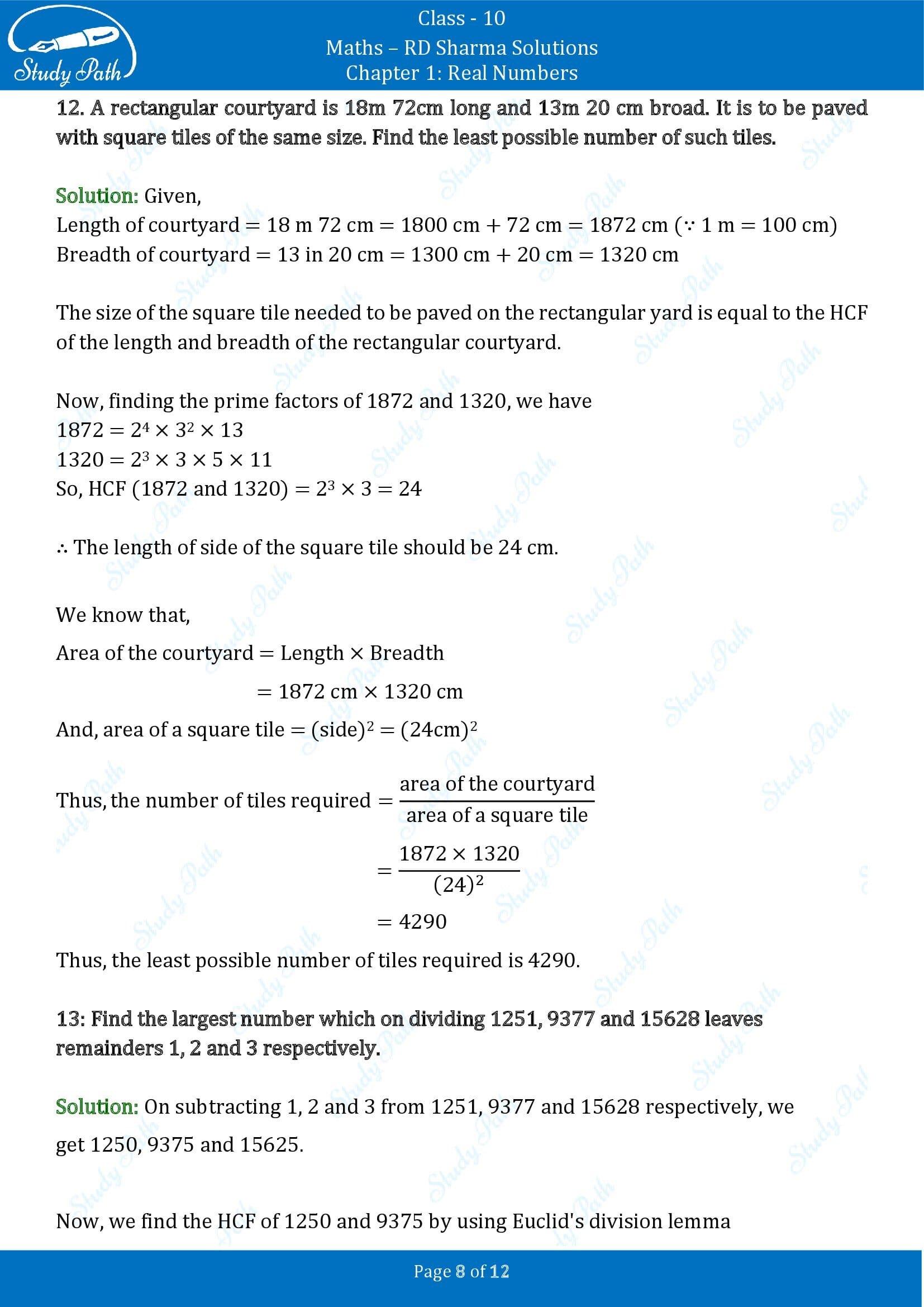 RD Sharma Solutions Class 10 Chapter 1 Real Numbers Exercise 1.2 008