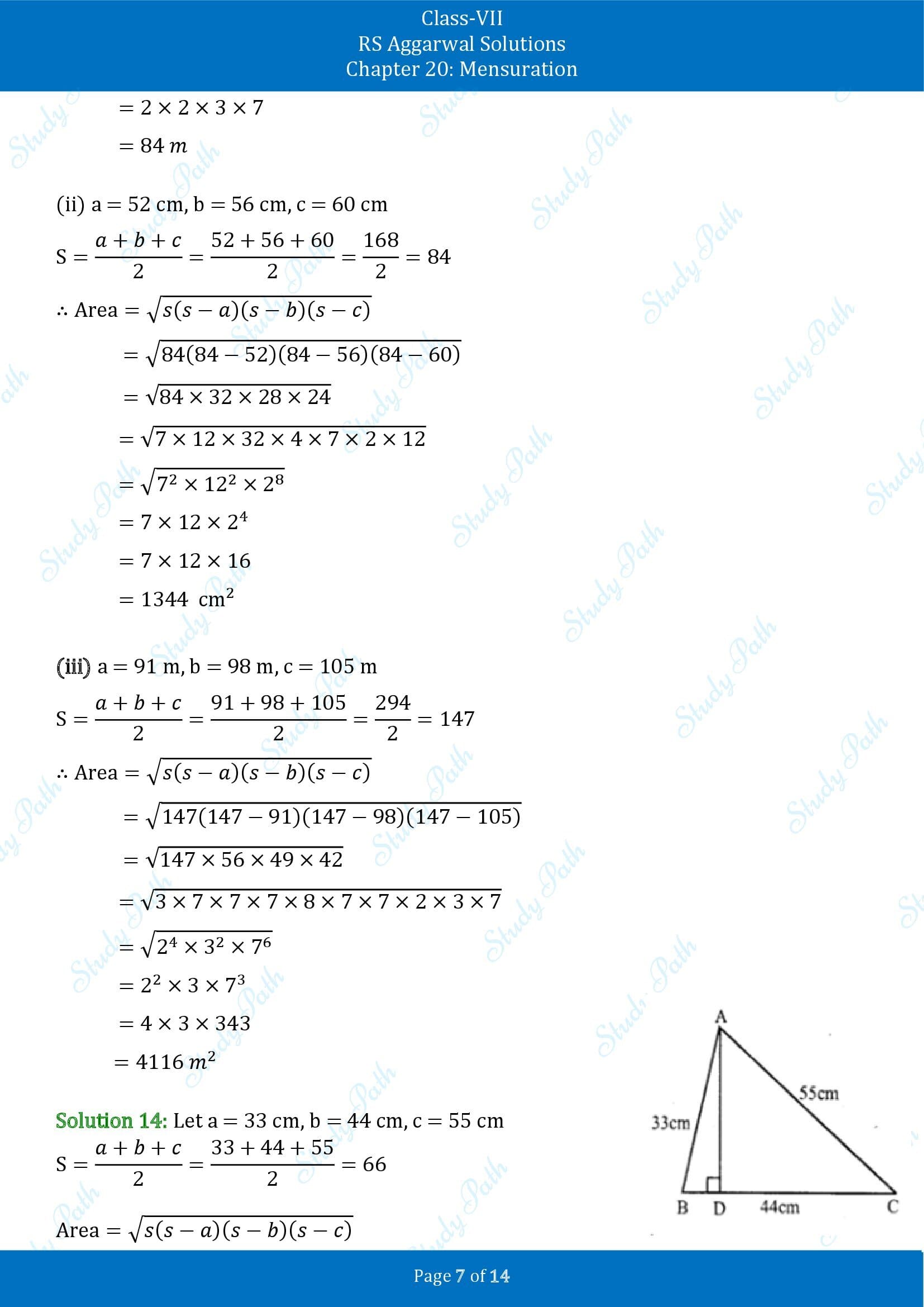 RS Aggarwal Solutions Class 7 Chapter 20 Mensuration Exercise 20D 00007