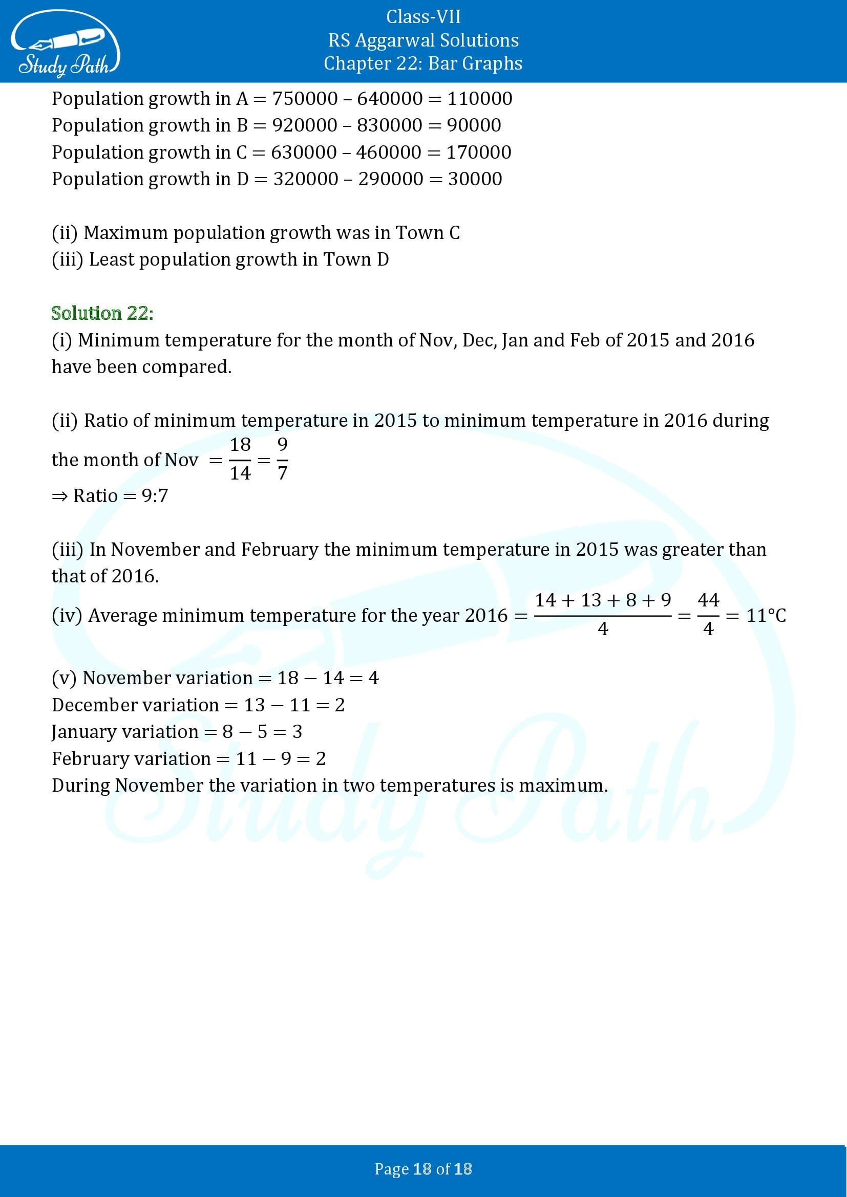 RS Aggarwal Solutions Class 7 Chapter 22 Bar Graphs 00018