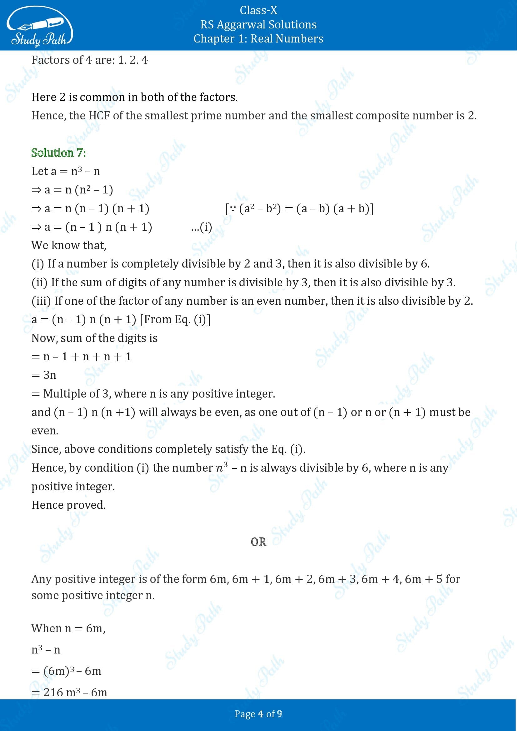 RS Aggarwal Solutions for Class 10 Chapter 1 Real Numbers Exercise 1A 00004