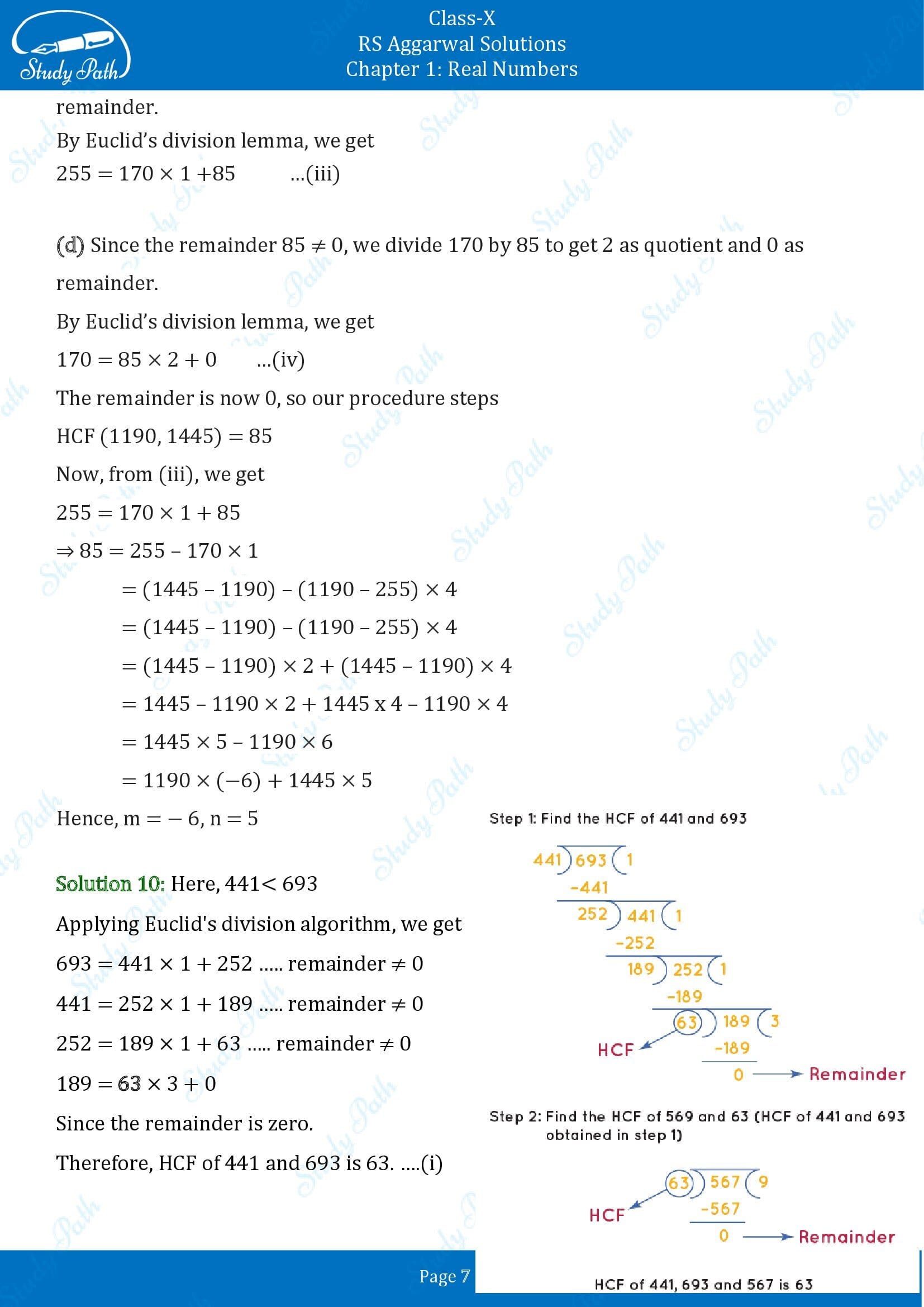 RS Aggarwal Solutions for Class 10 Chapter 1 Real Numbers Exercise 1A 00007