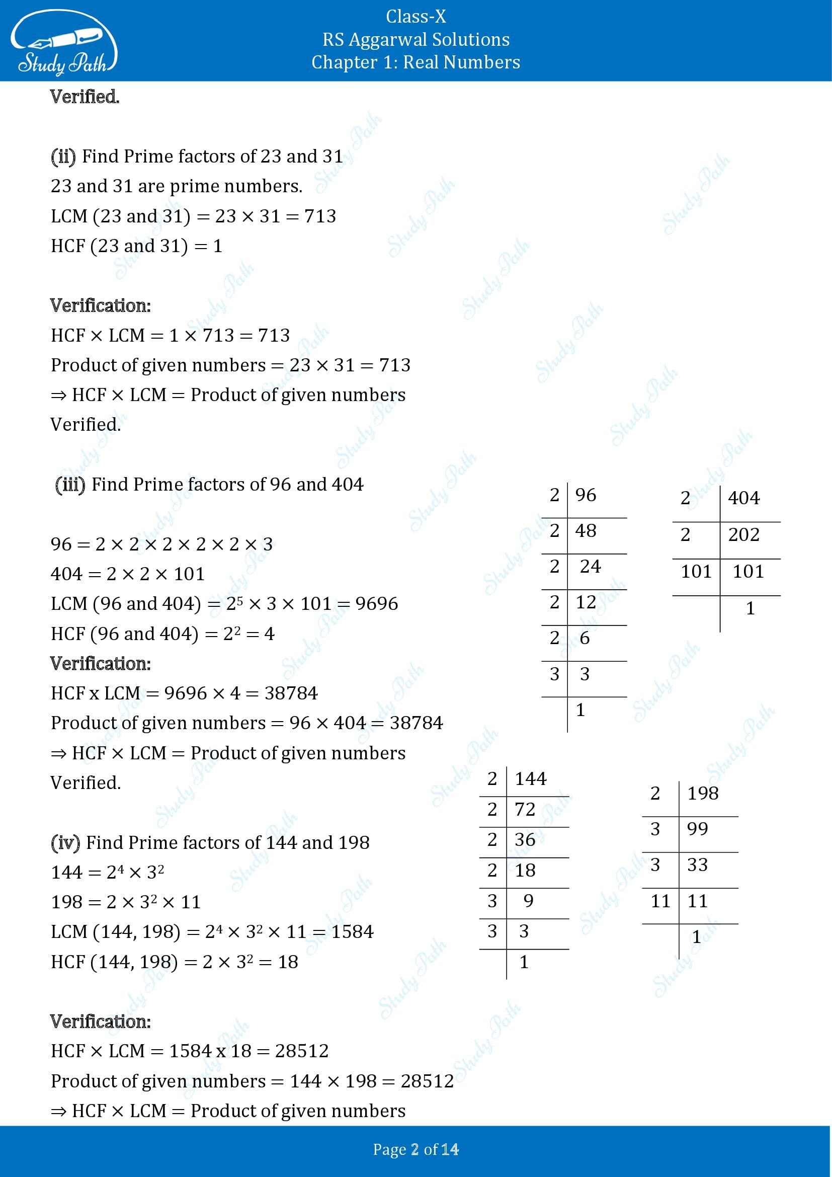 RS Aggarwal Solutions for Class 10 Chapter 1 Real Numbers Exercise 1B 00002