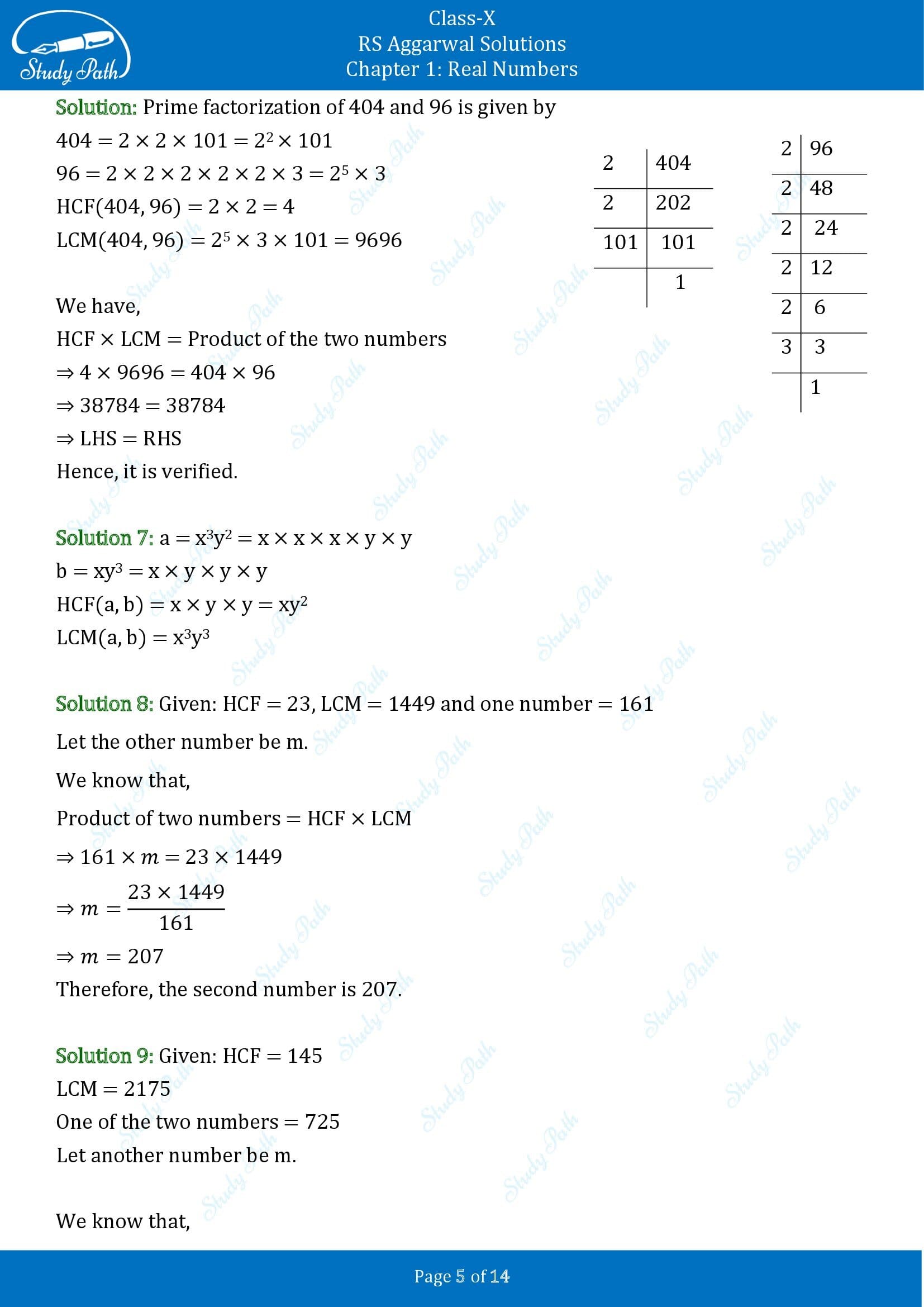 RS Aggarwal Solutions for Class 10 Chapter 1 Real Numbers Exercise 1B 00005