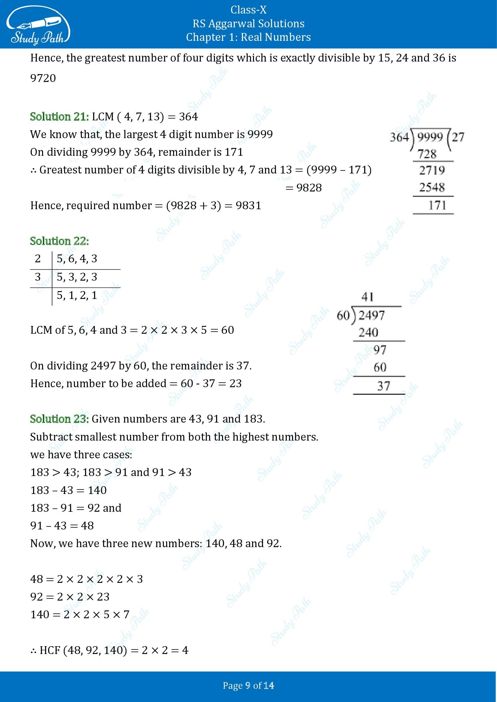 RS Aggarwal Solutions for Class 10 Chapter 1 Real Numbers Exercise 1B 00009