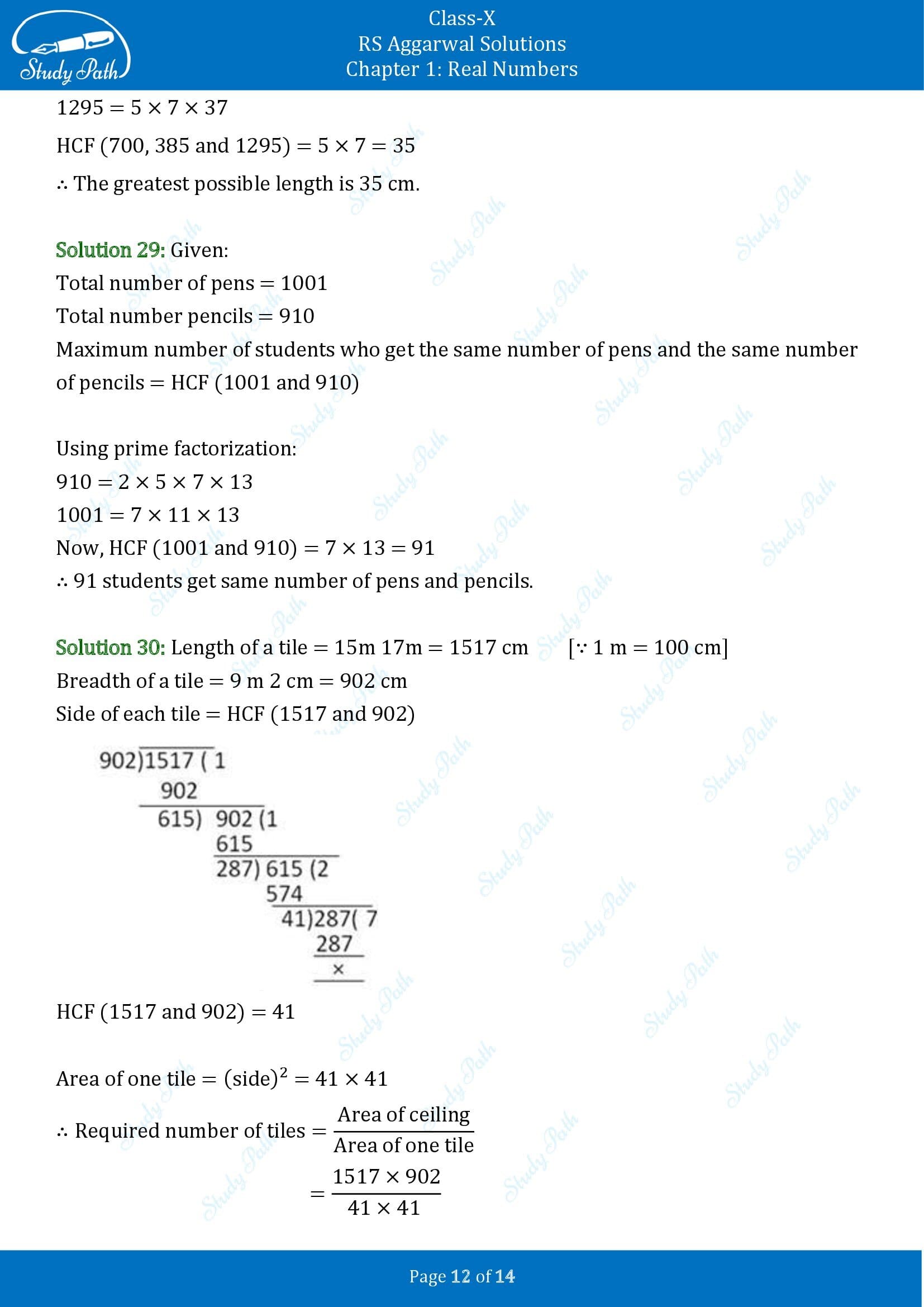 RS Aggarwal Solutions for Class 10 Chapter 1 Real Numbers Exercise 1B 00012