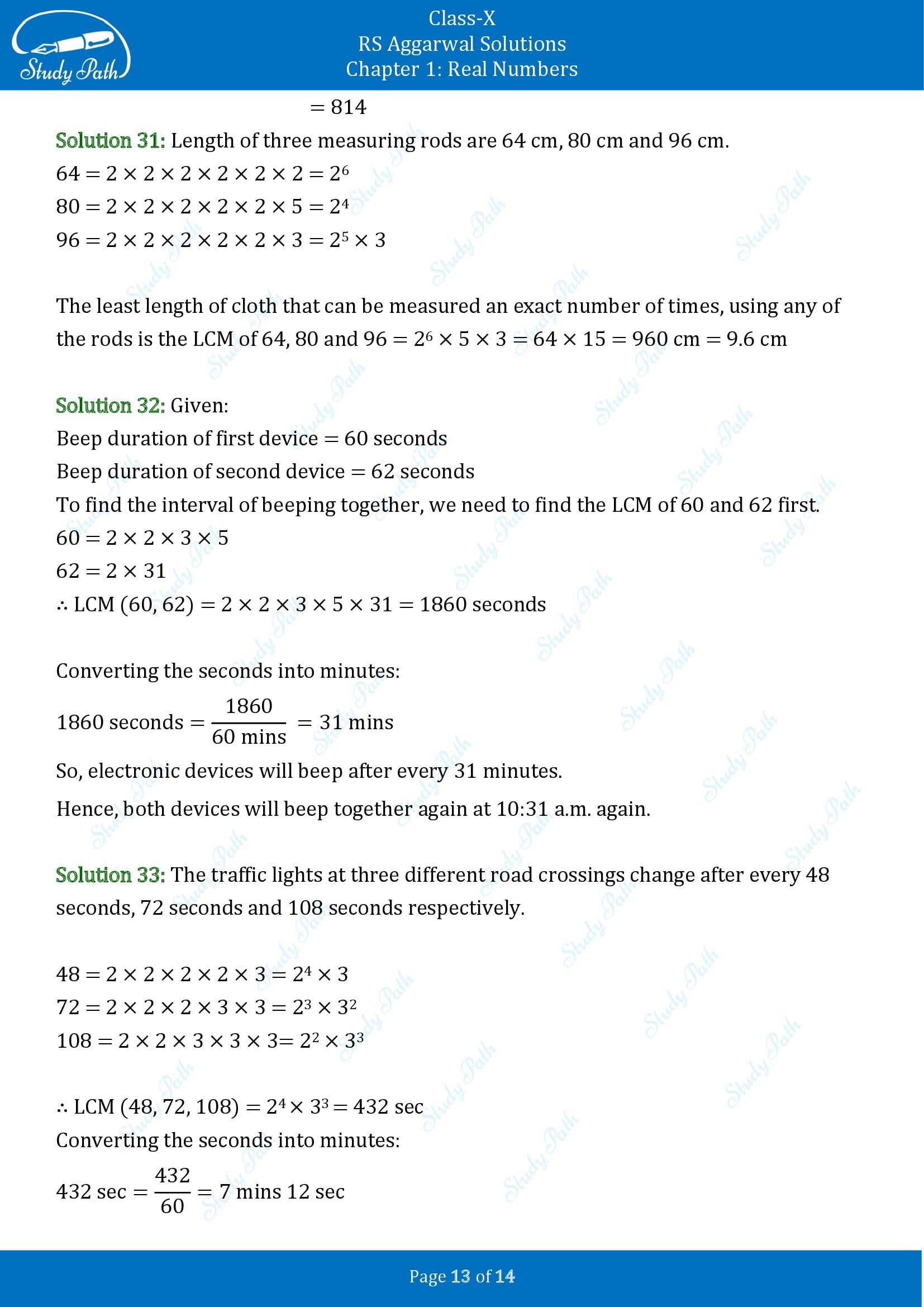 RS Aggarwal Solutions for Class 10 Chapter 1 Real Numbers Exercise 1B 00013