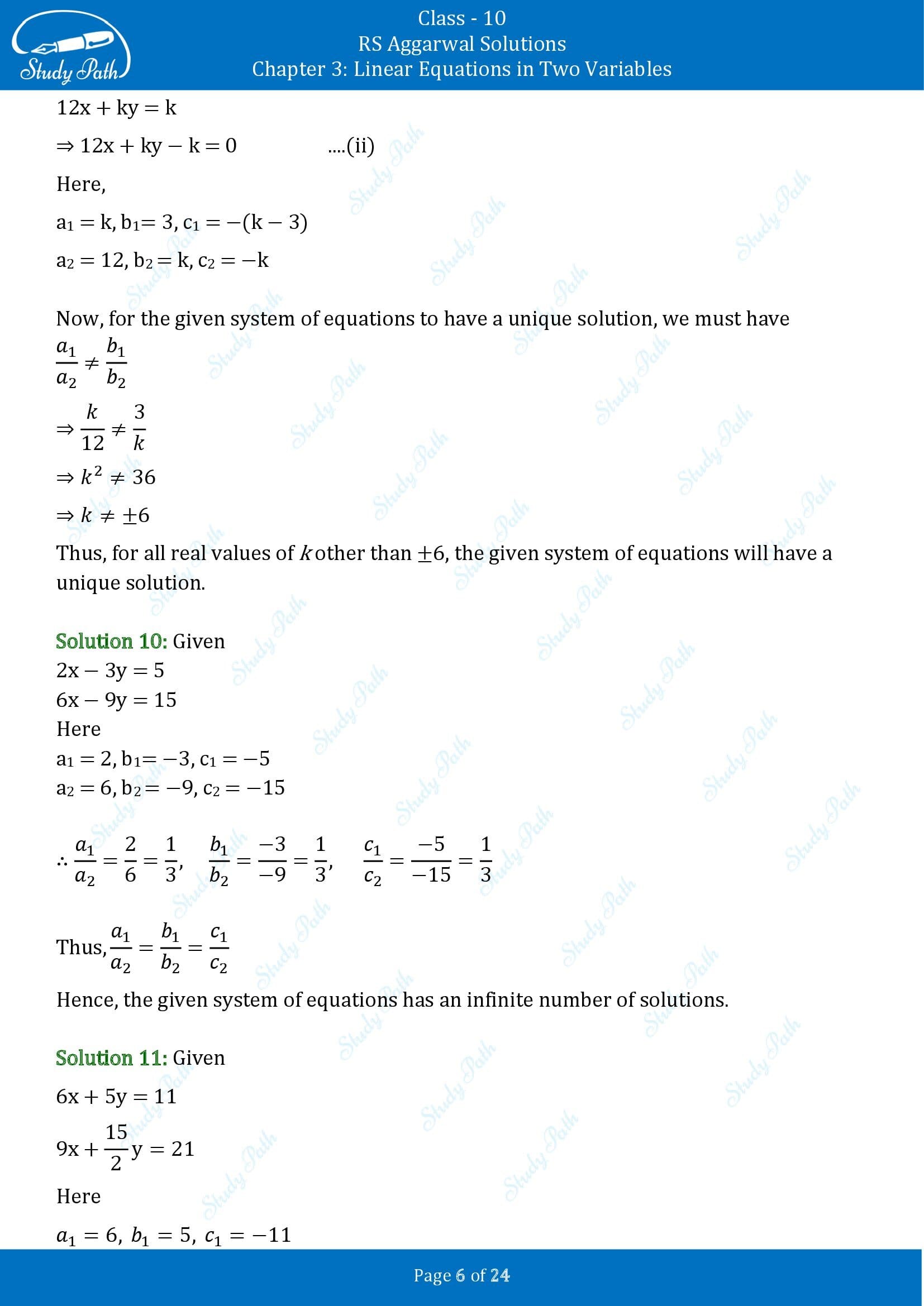 RS Aggarwal Solutions for Class 10 Chapter 3 Linear Equations in Two Variables Exercise 3D 00006