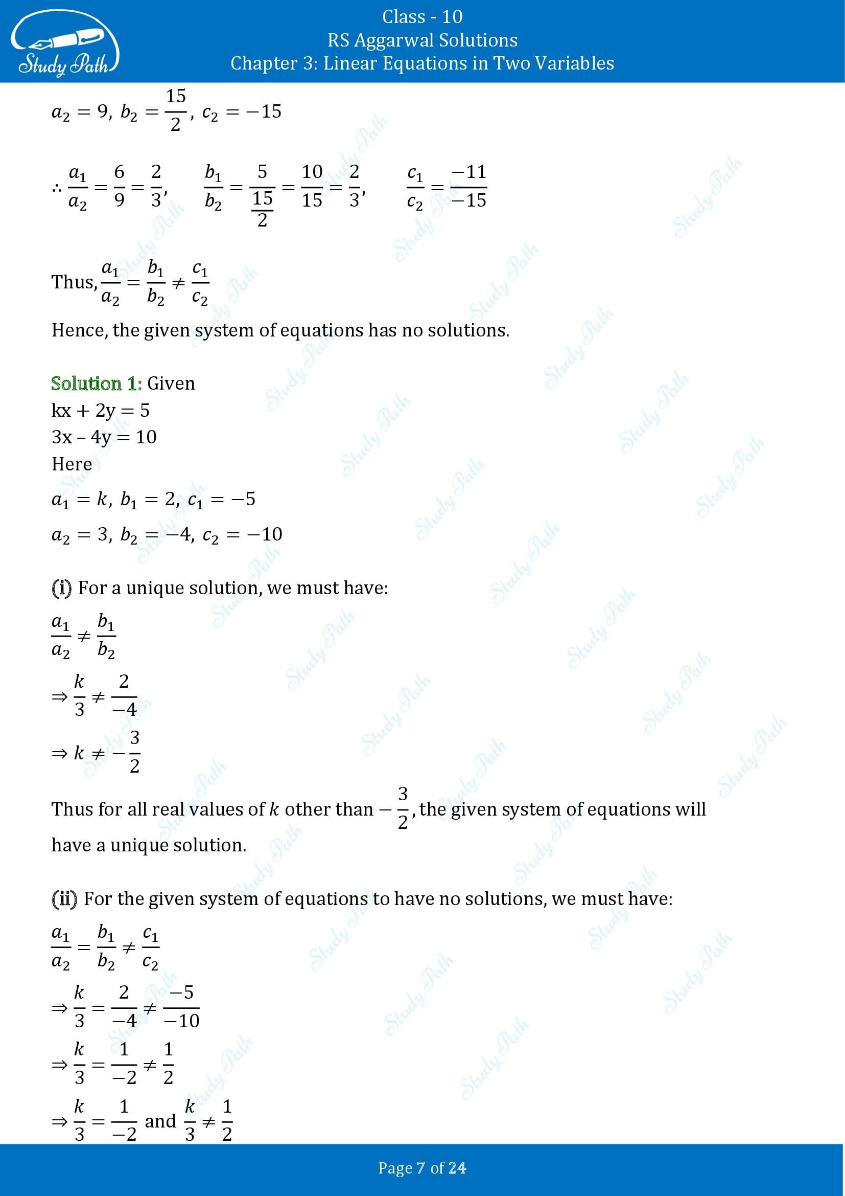 RS Aggarwal Solutions for Class 10 Chapter 3 Linear Equations in Two Variables Exercise 3D 00007